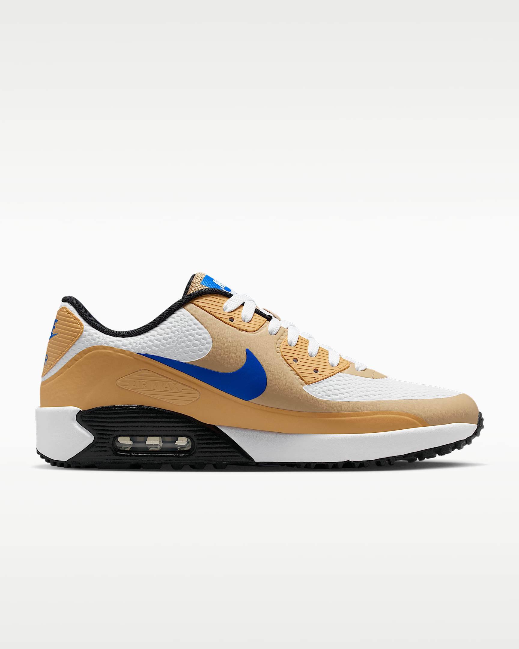 Nike Air Max 90 G Golf Ayakkabısı - Beyaz/Linen/Game Royal