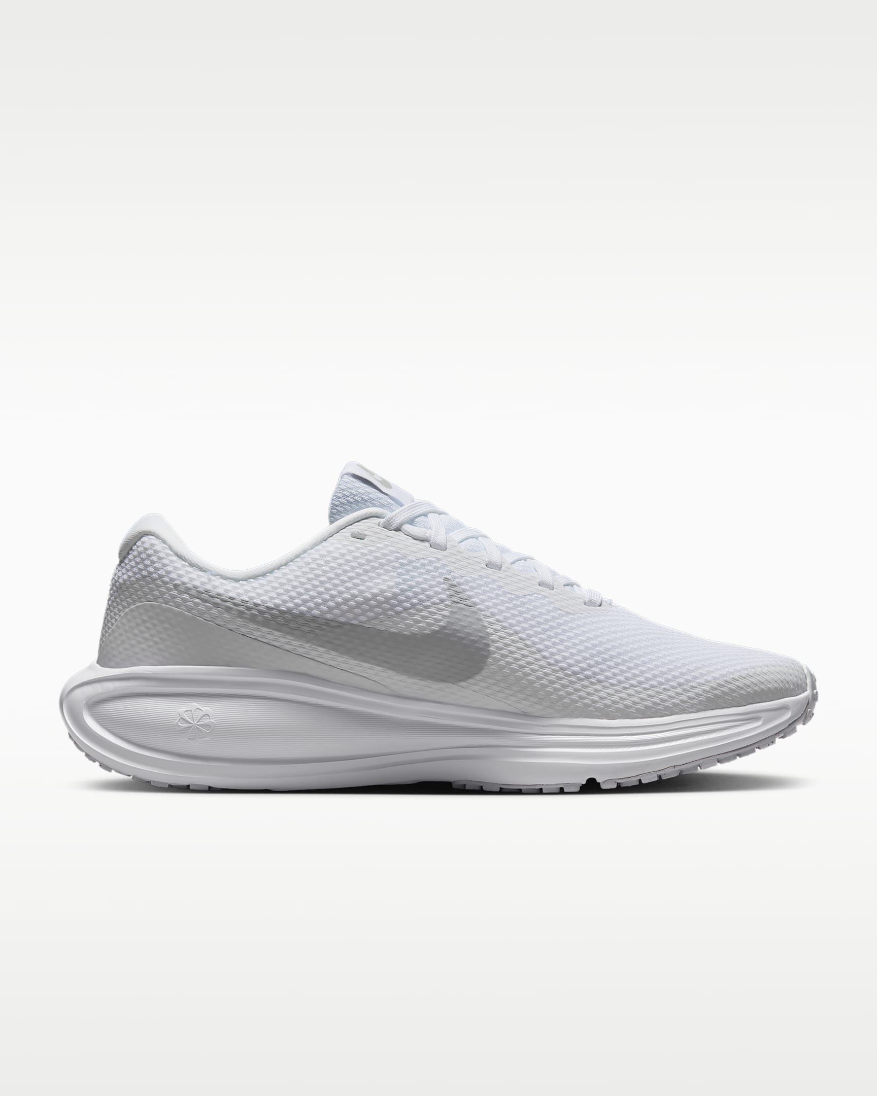 Nike Revolution 8 Women's Road Running Shoes (Wide) - White/Pure Platinum