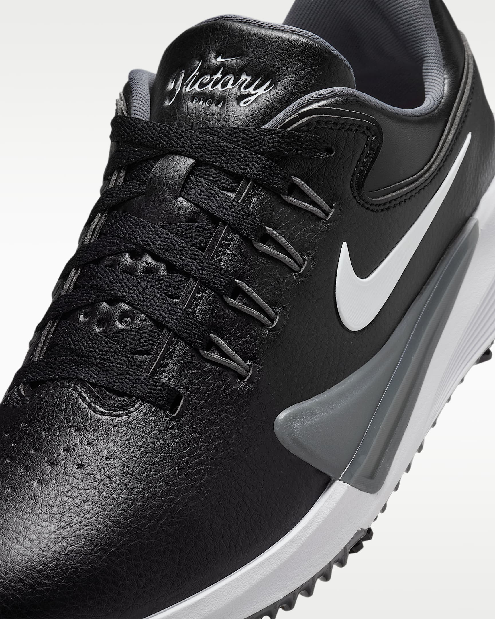 Nike Victory Pro 4 Golf Shoes - Black/Iron Grey/White