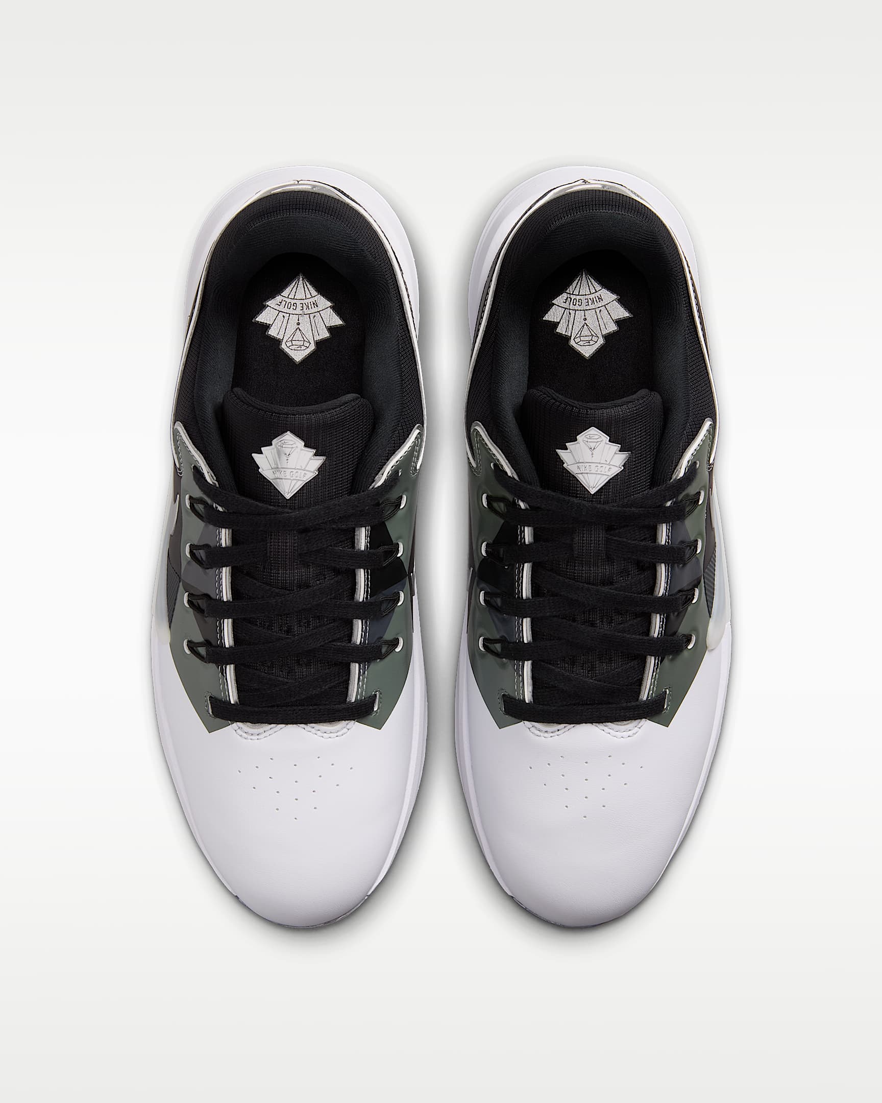 Nike Victory Pro 4 Golf Shoes - White/Metallic Silver/Fir/Black