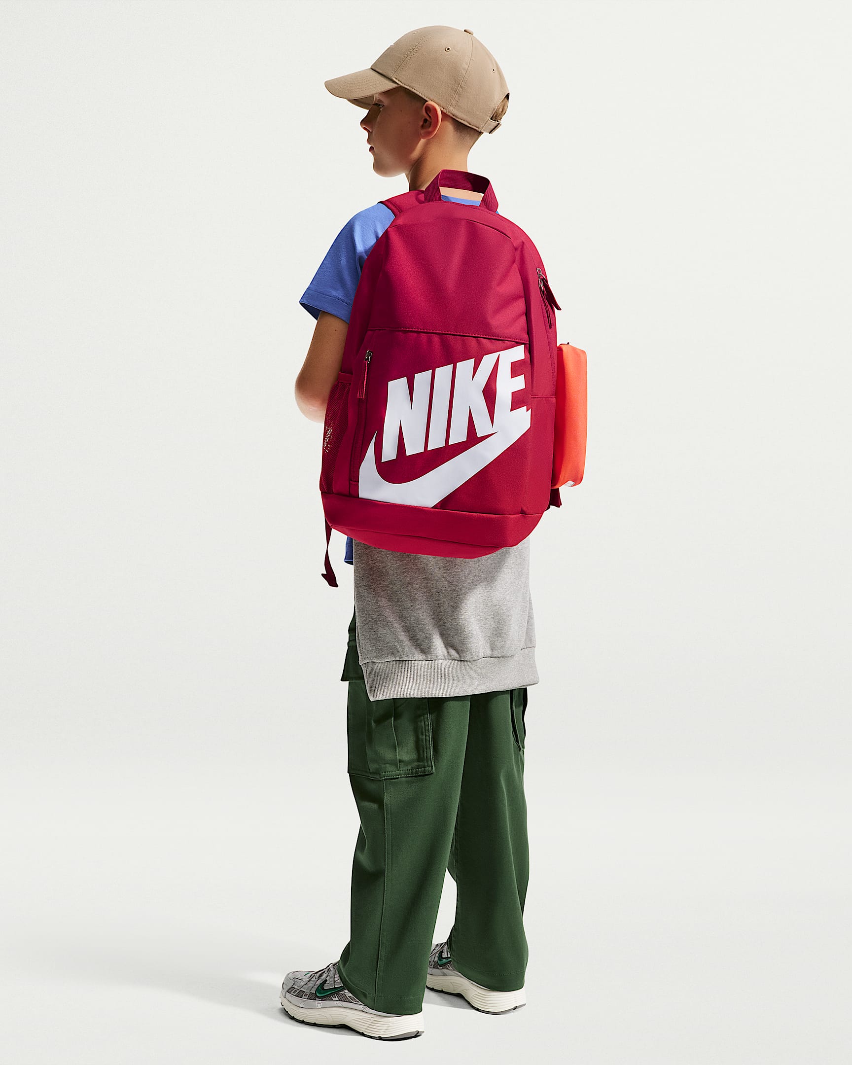 Nike Elemental Big Kids' Backpack (20L) - Tough Red/Orange/White