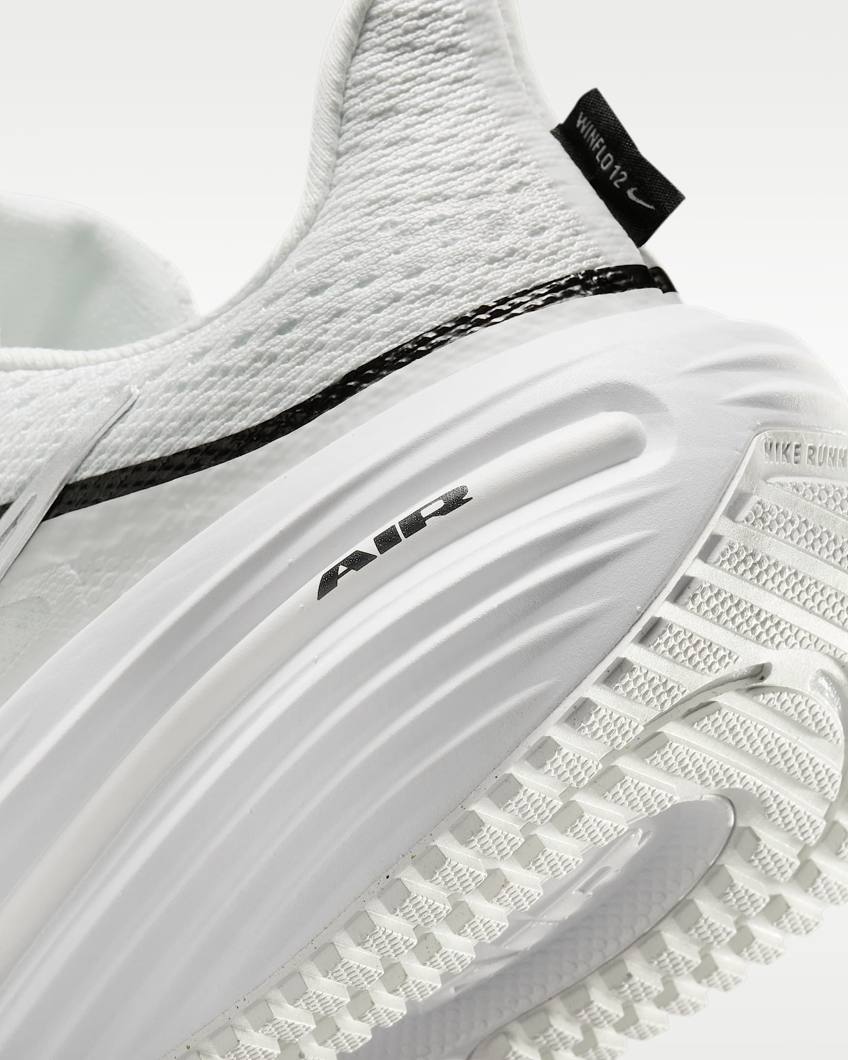 Nike Winflo 12 Women's Road Running Shoes - Summit White/Black/Metallic Silver