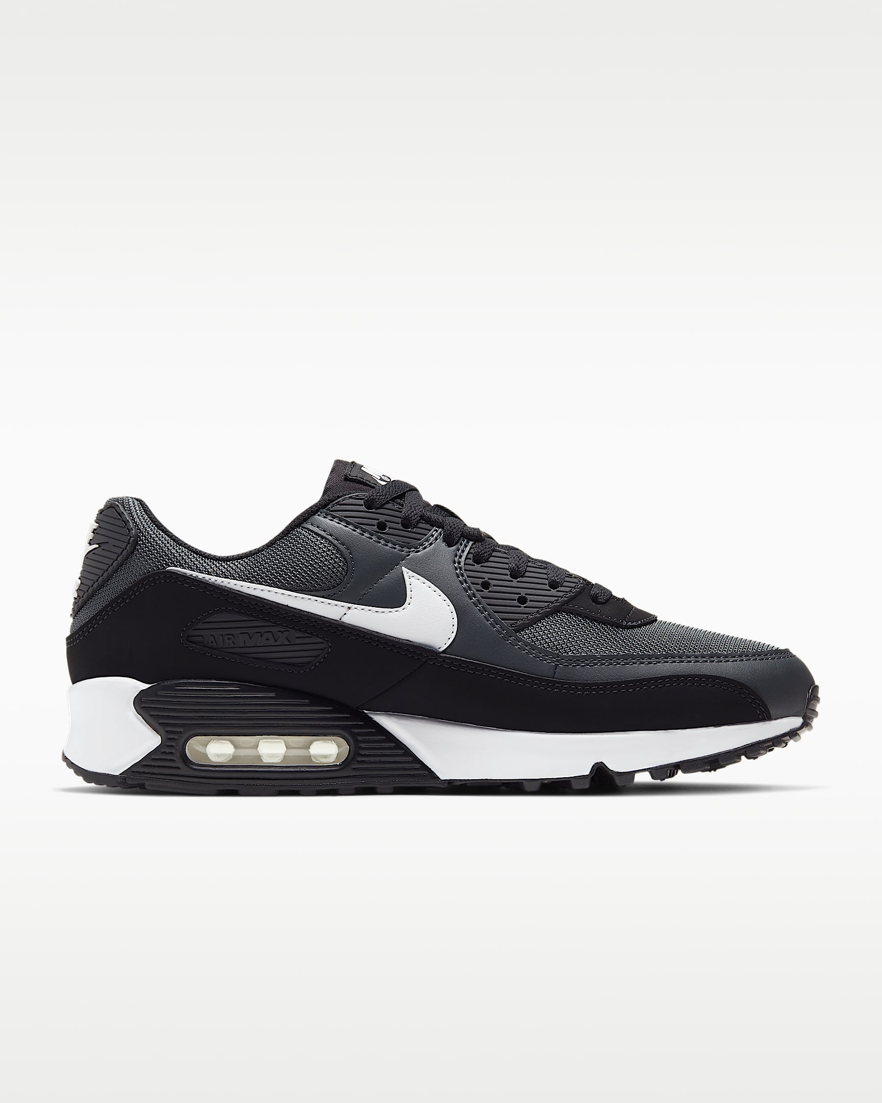Sko Nike Air Max 90 för män - Iron Grey/Dark Smoke Grey/Svart/Vit