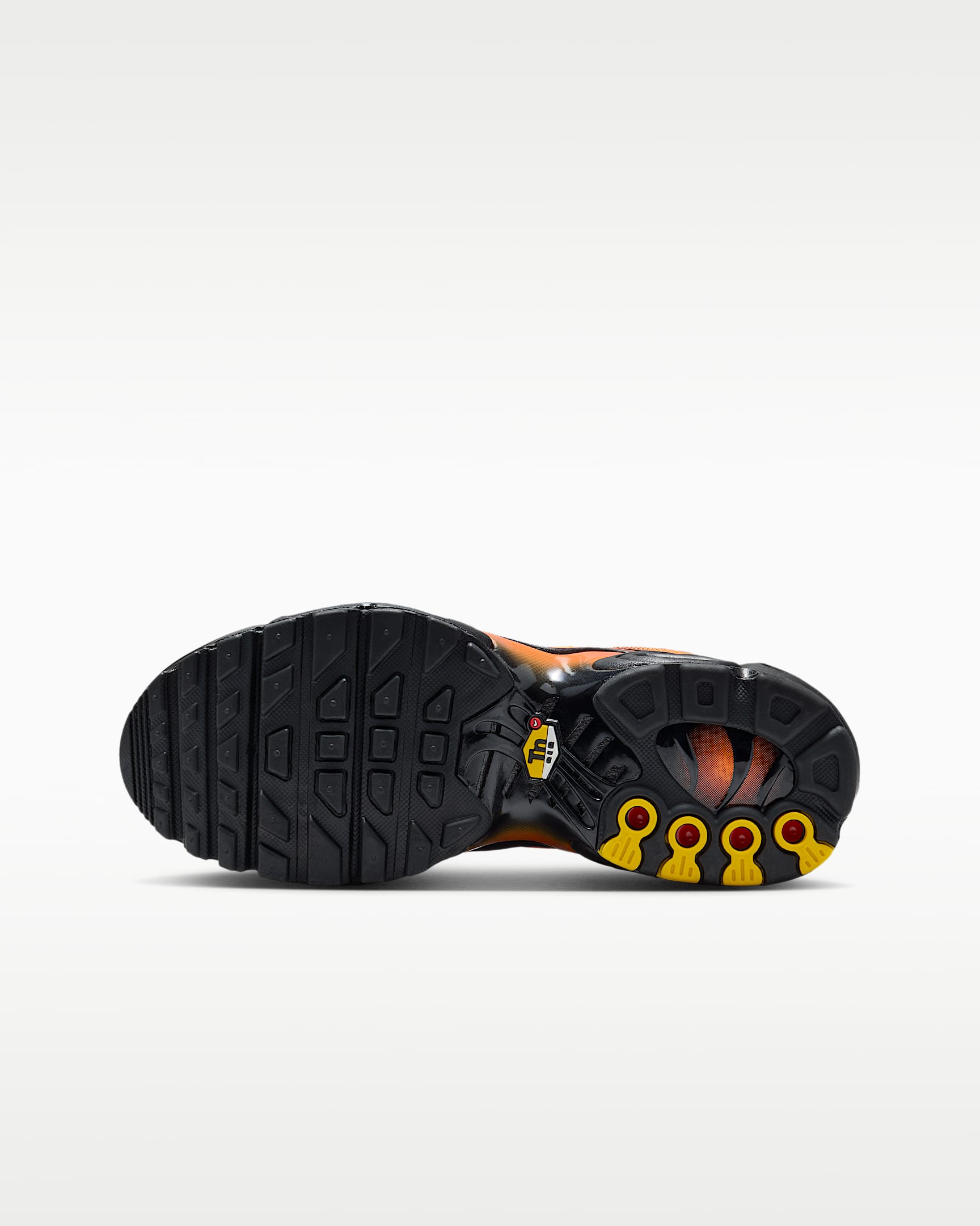Nike Air Max Plus Big Kids' Shoes - Black/Black/Total Orange