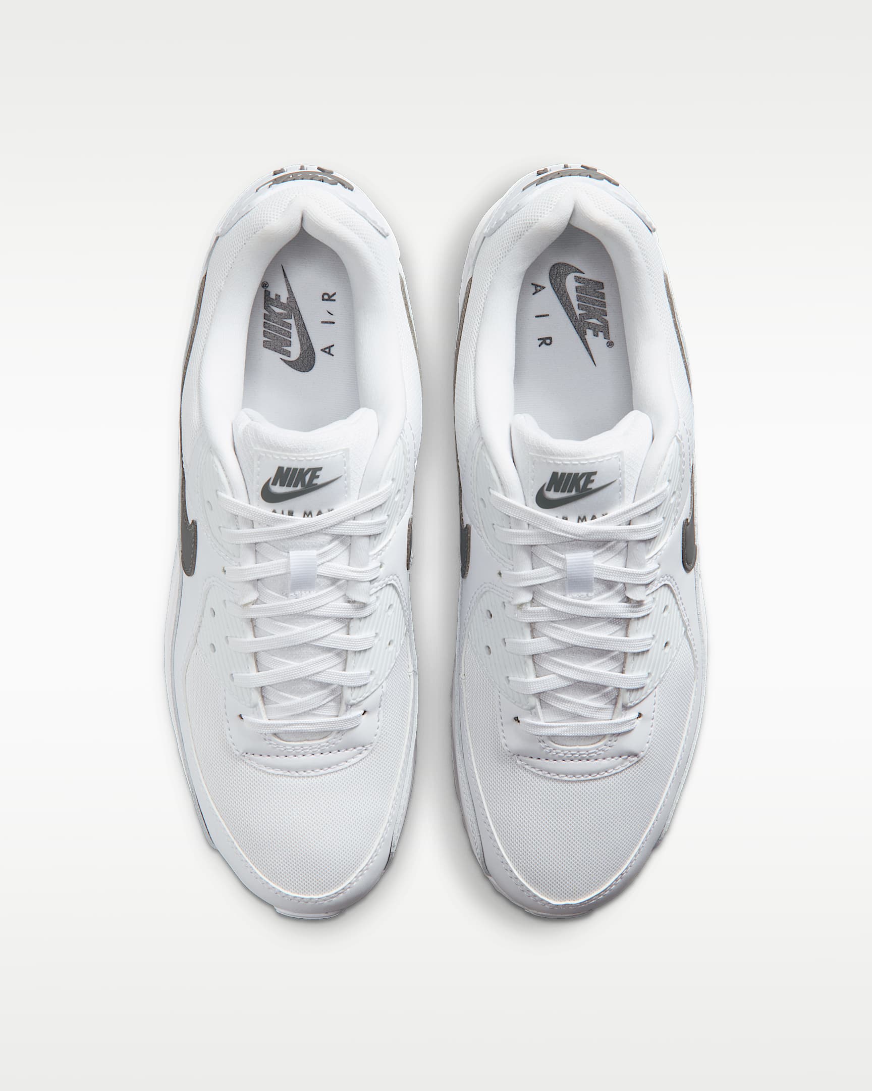Nike Air Max 90 Men's Shoes - White/White/Smoke Grey
