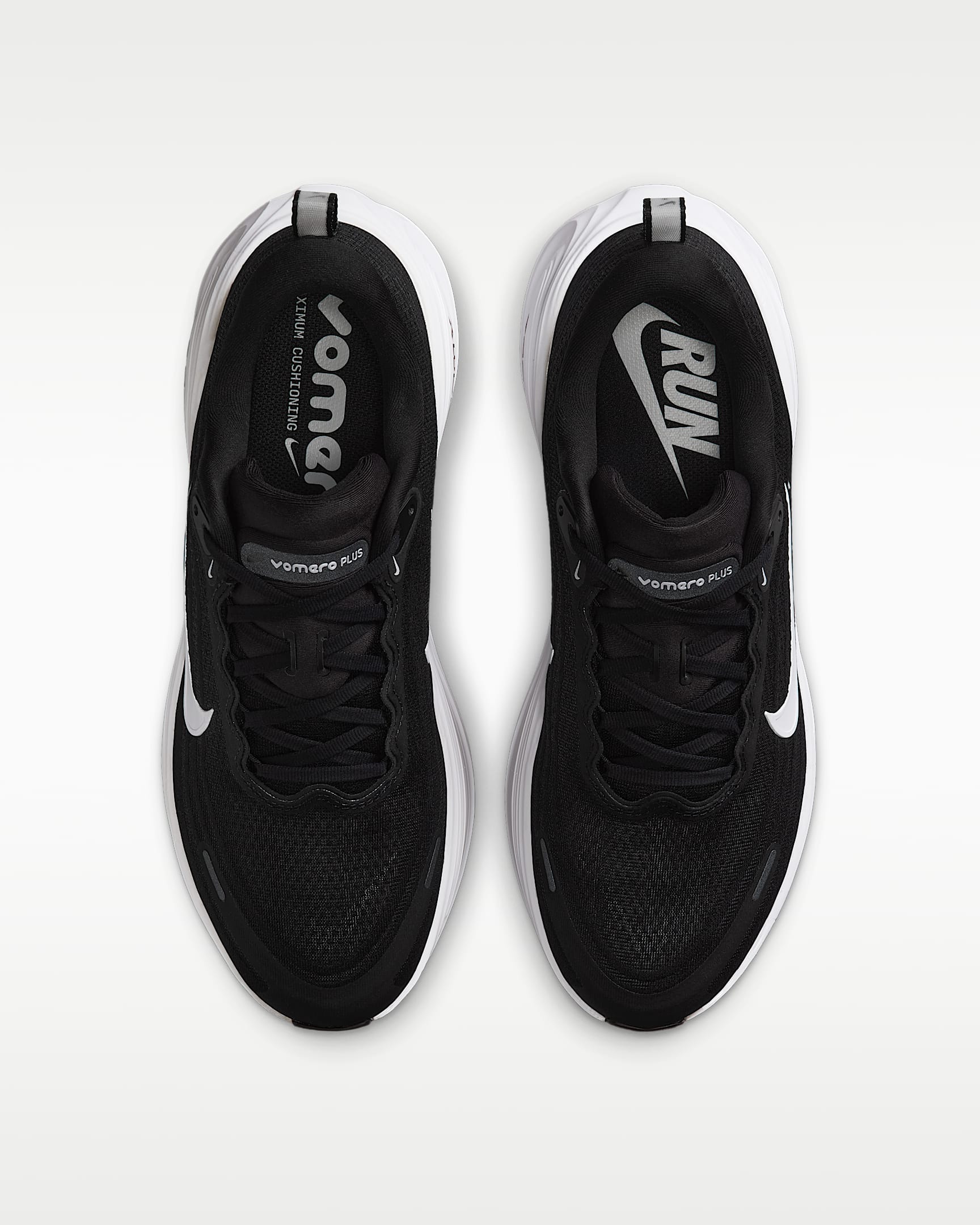 Nike Vomero Plus Straßenlaufschuh (Herren) - Schwarz/Cool Grey/Metallic Dark Grey/Weiß