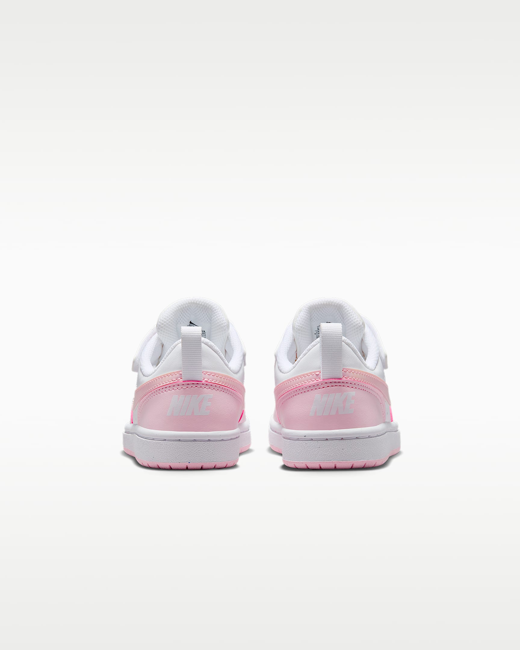 Nike Court Borough Low Recraft Younger Kids' Shoes - White/Pink Foam