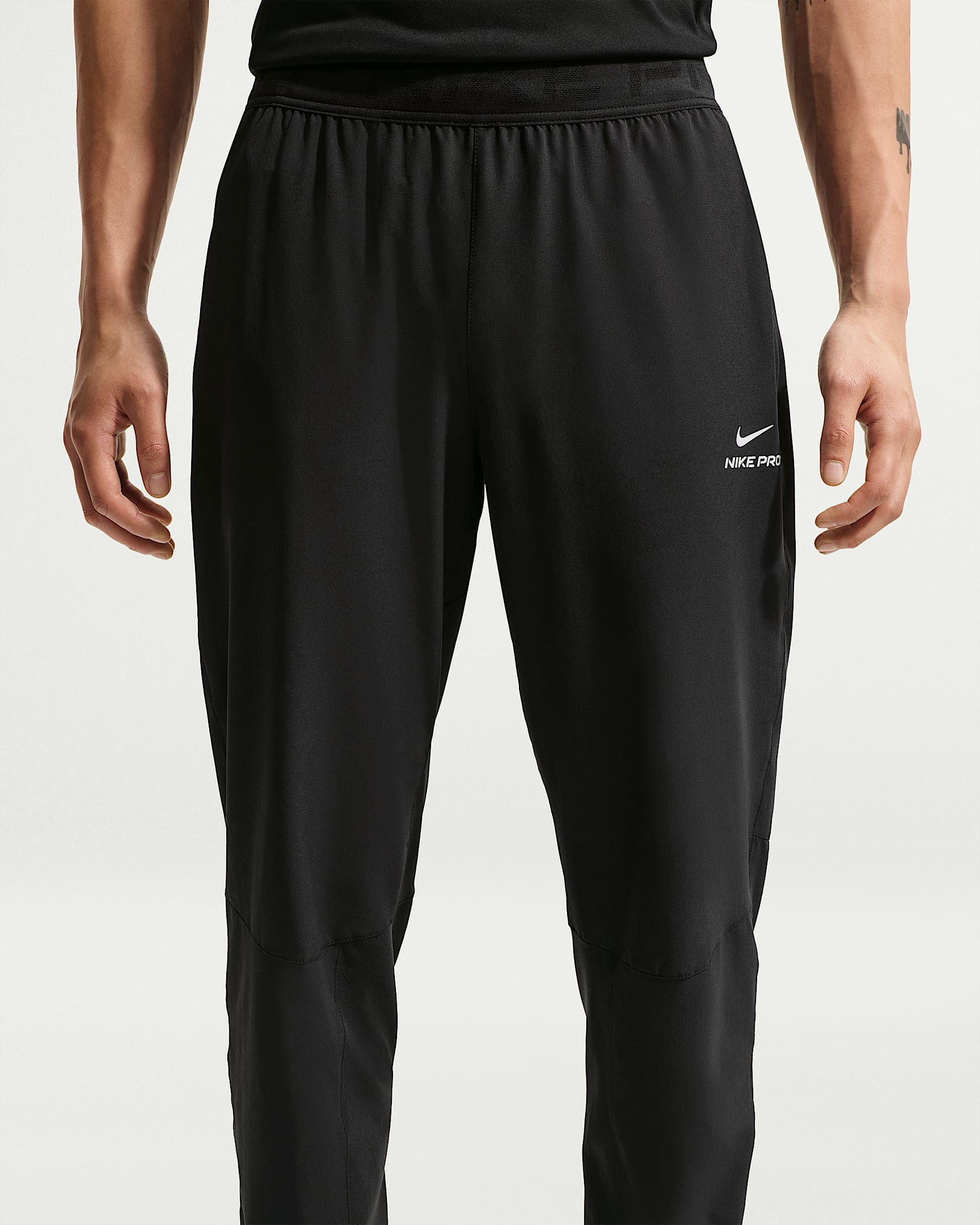 Nike Pro Training Men's Dri-FIT Pants - Black/White