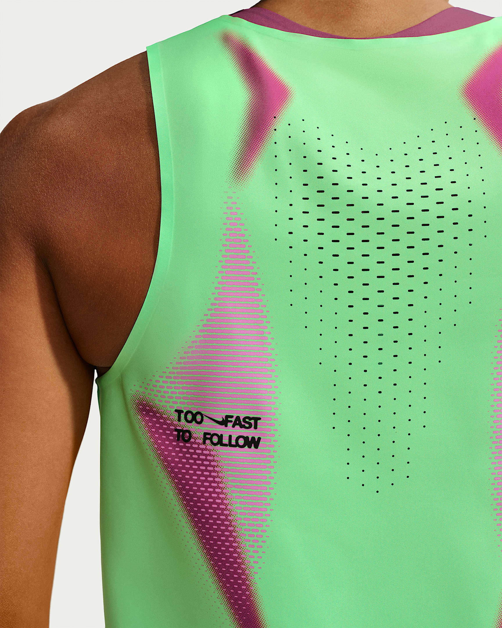 Nike AeroSwift Camiseta de tirantes de running corta Dri-FIT ADV - Mujer - Illusion Green/Negro/Negro