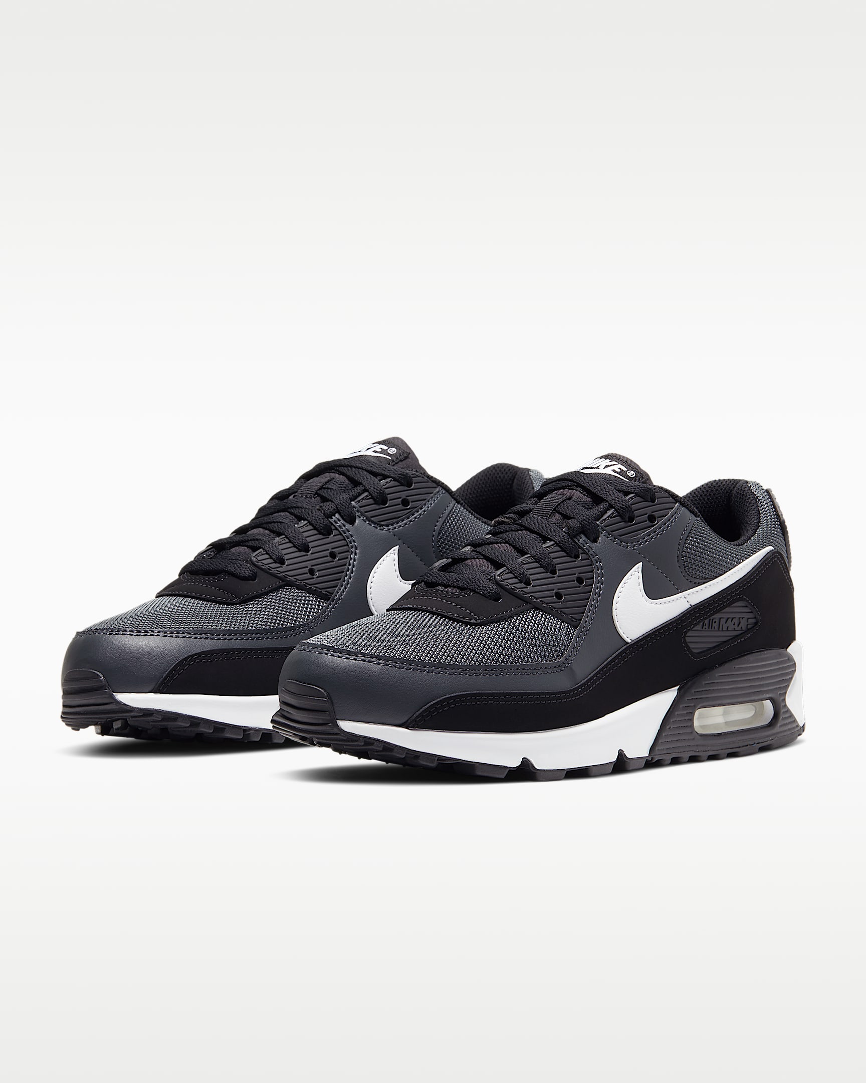Sko Nike Air Max 90 för män - Iron Grey/Dark Smoke Grey/Svart/Vit