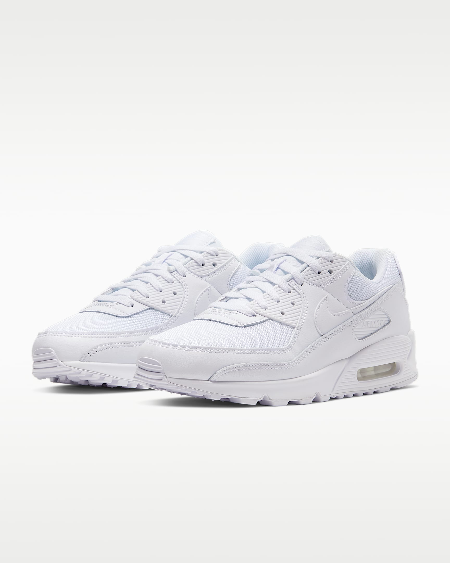 Nike Air Max 90 Men's Shoe - White/White/Wolf Grey/White