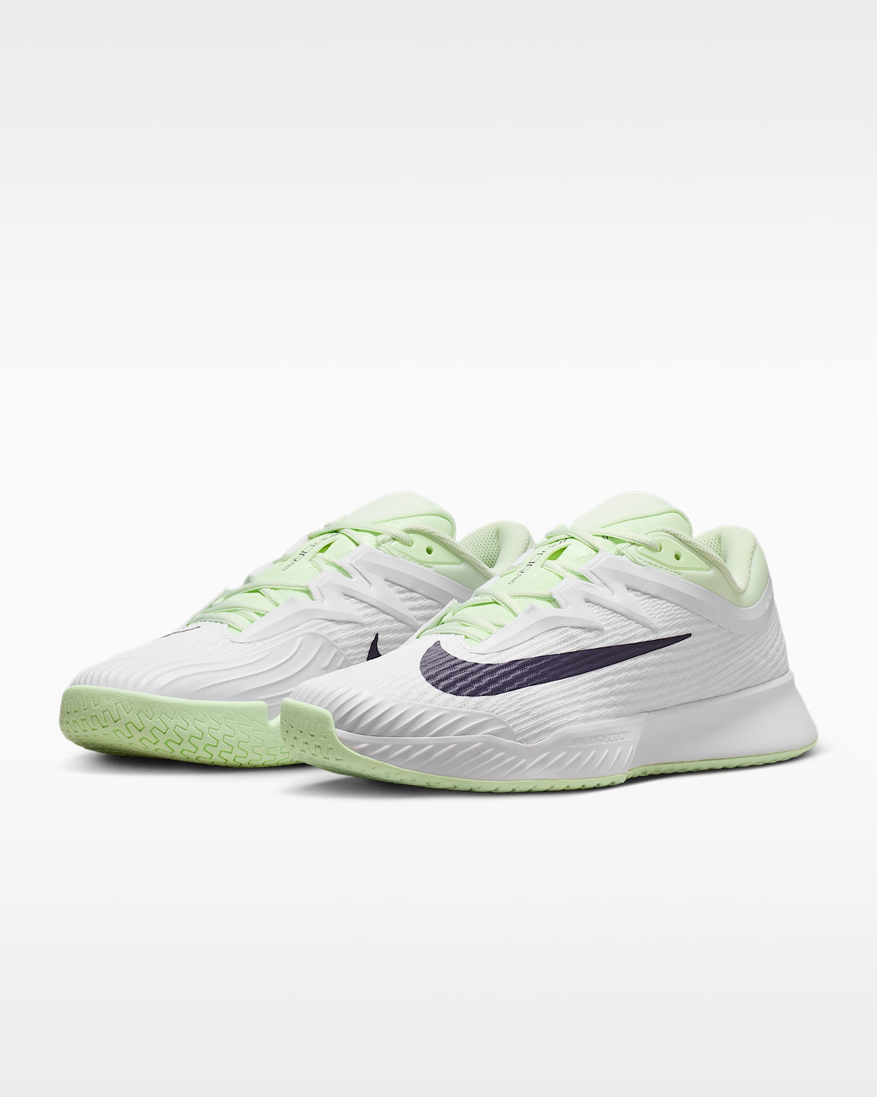 Nike Vapor Pro 3 Men's Hard Court Tennis Shoes - White/Volt Tint/Dark Raisin
