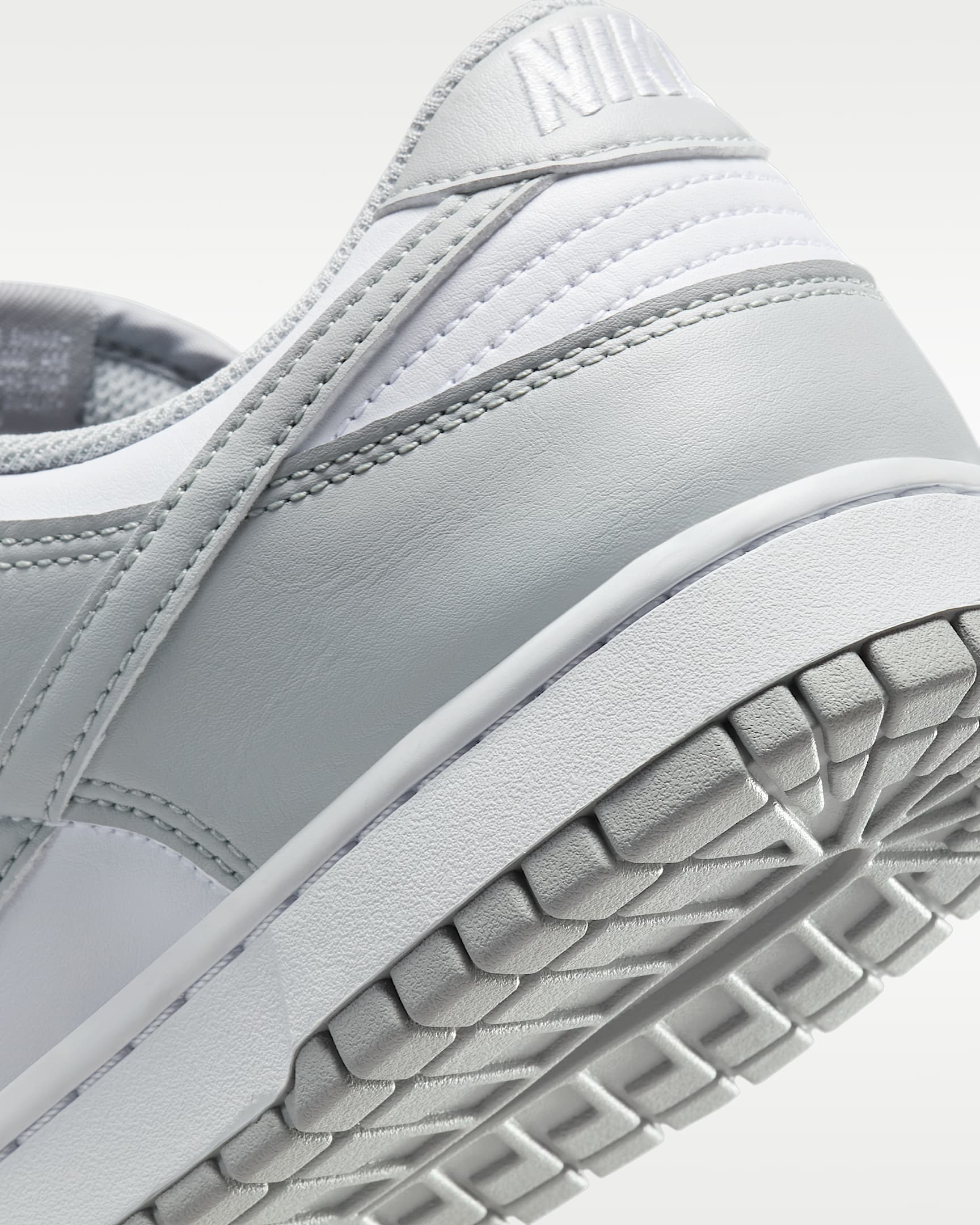 Nike Dunk Low Retro Men's Shoes - White/White/Light Smoke Grey