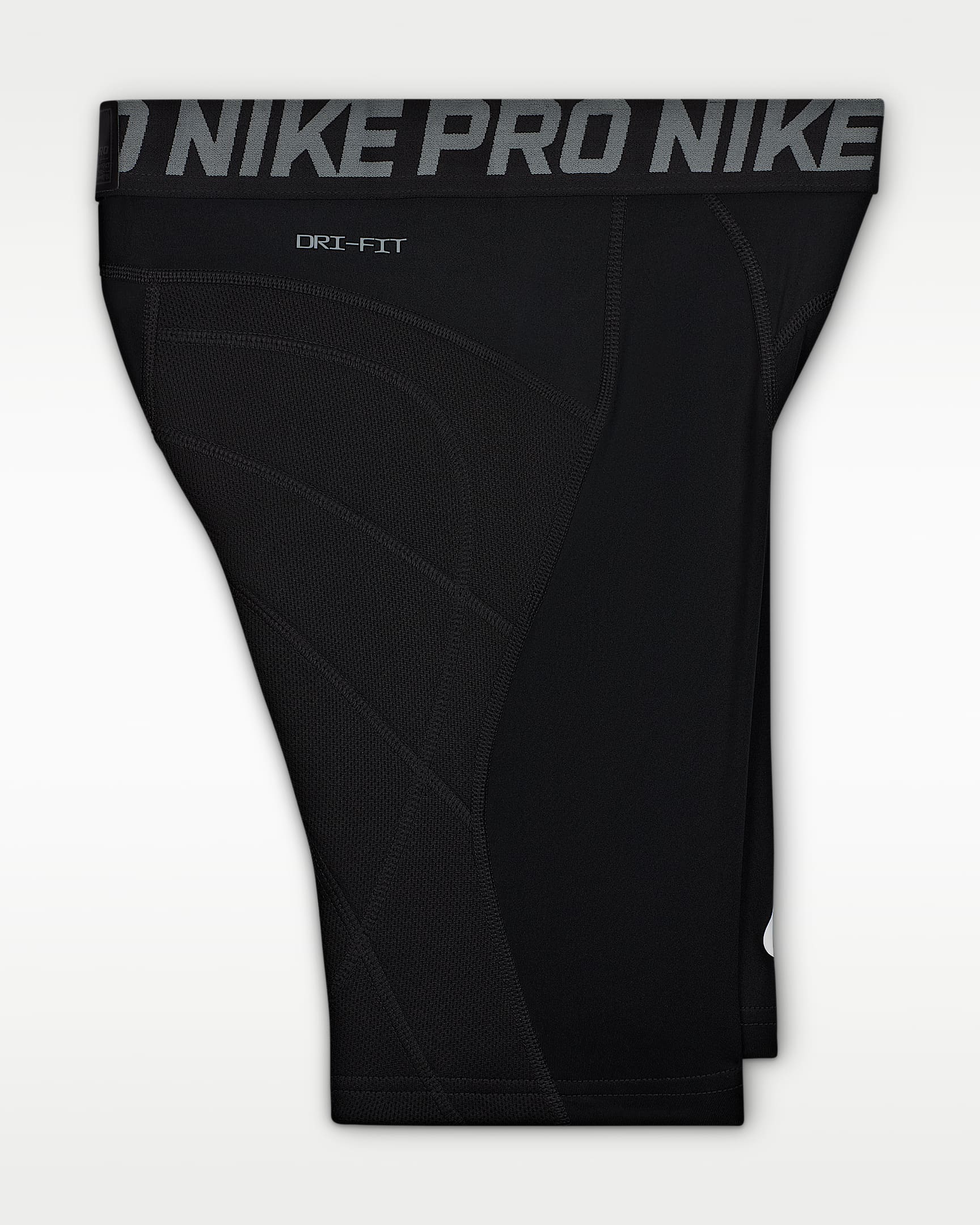 Shorts con deslizador para niños talla grande Nike Pro - Negro