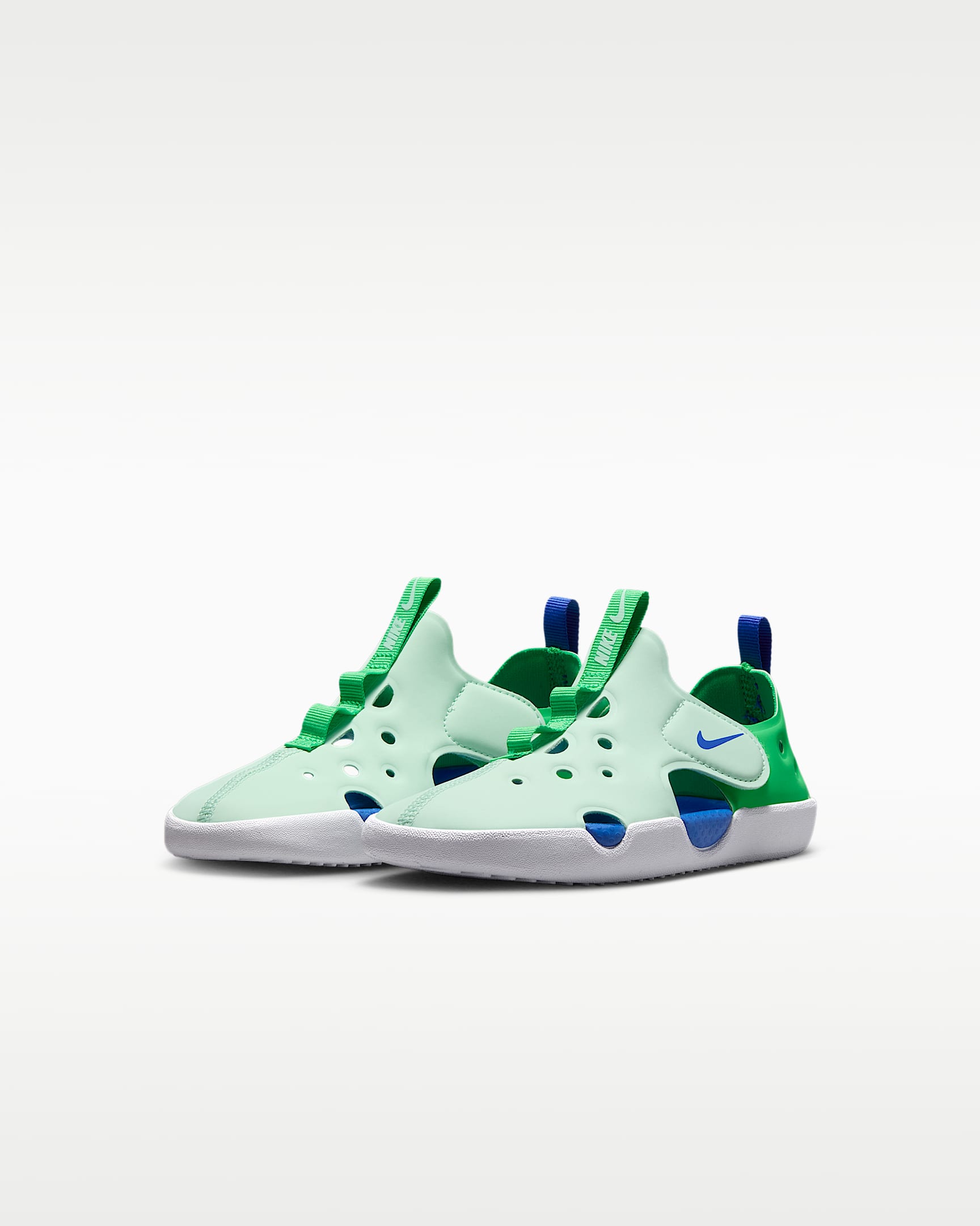 Nike Sunray Protect 4 Younger Kids' Sandals - Arctic Green/Green Spark/White/Racer Blue