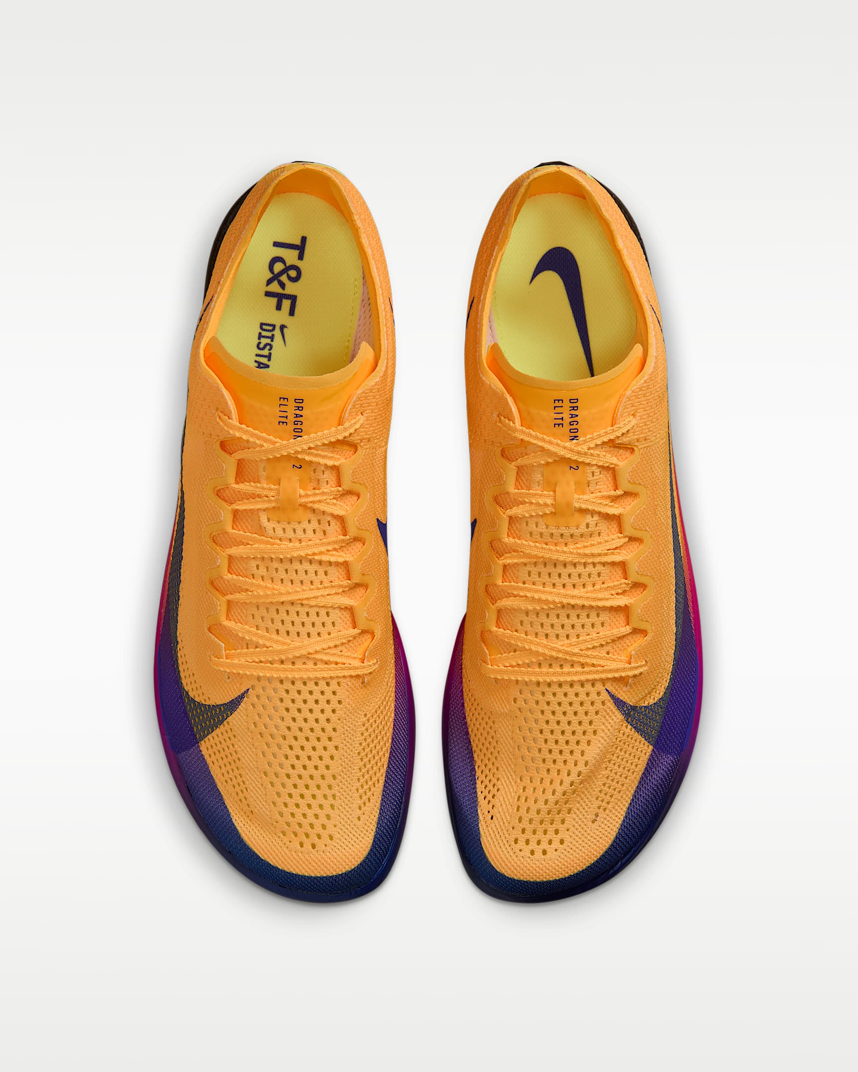 Nike Dragonfly 2 Elite 田徑長距離釘鞋 - Citron Pulse/Volt Ice/Laser Orange/Indigo Burst