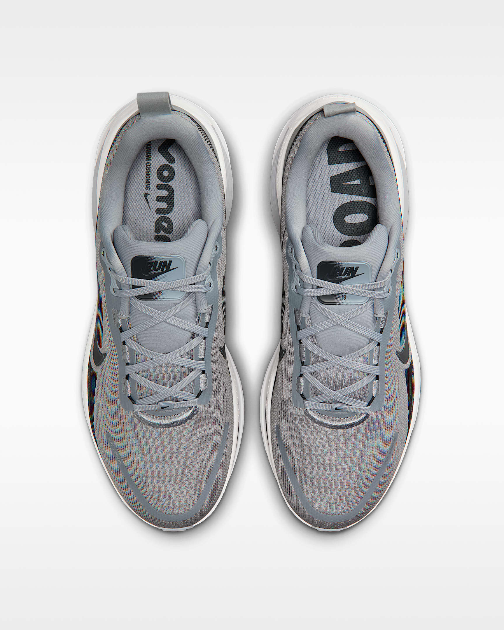 Nike Vomero 18 Men's Road Running Shoes - Wolf Grey/Pure Platinum/Summit White/Anthracite