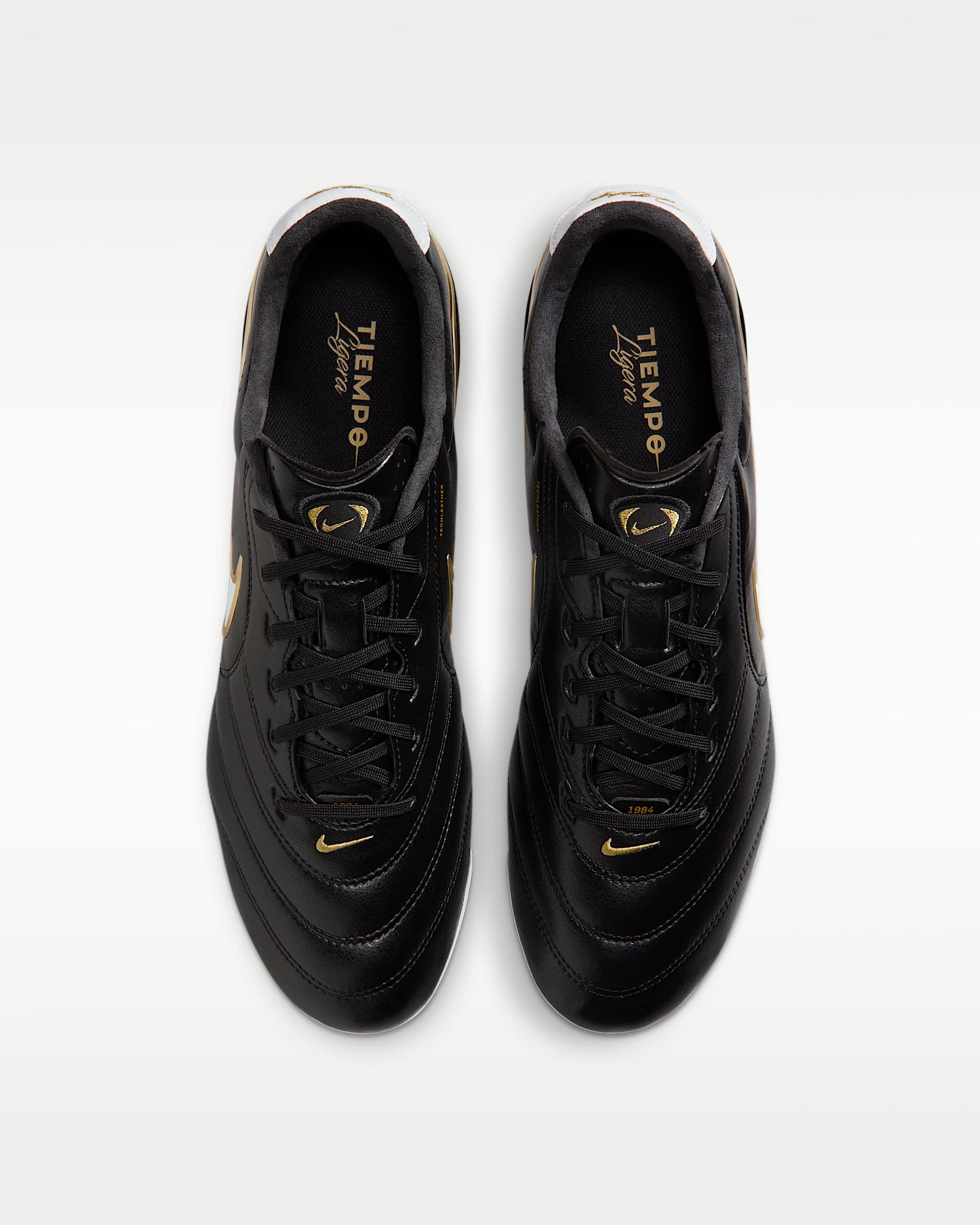 Nike Tiempo Ligera Pro Firm-Ground Low-Top Soccer Cleats - Black/White