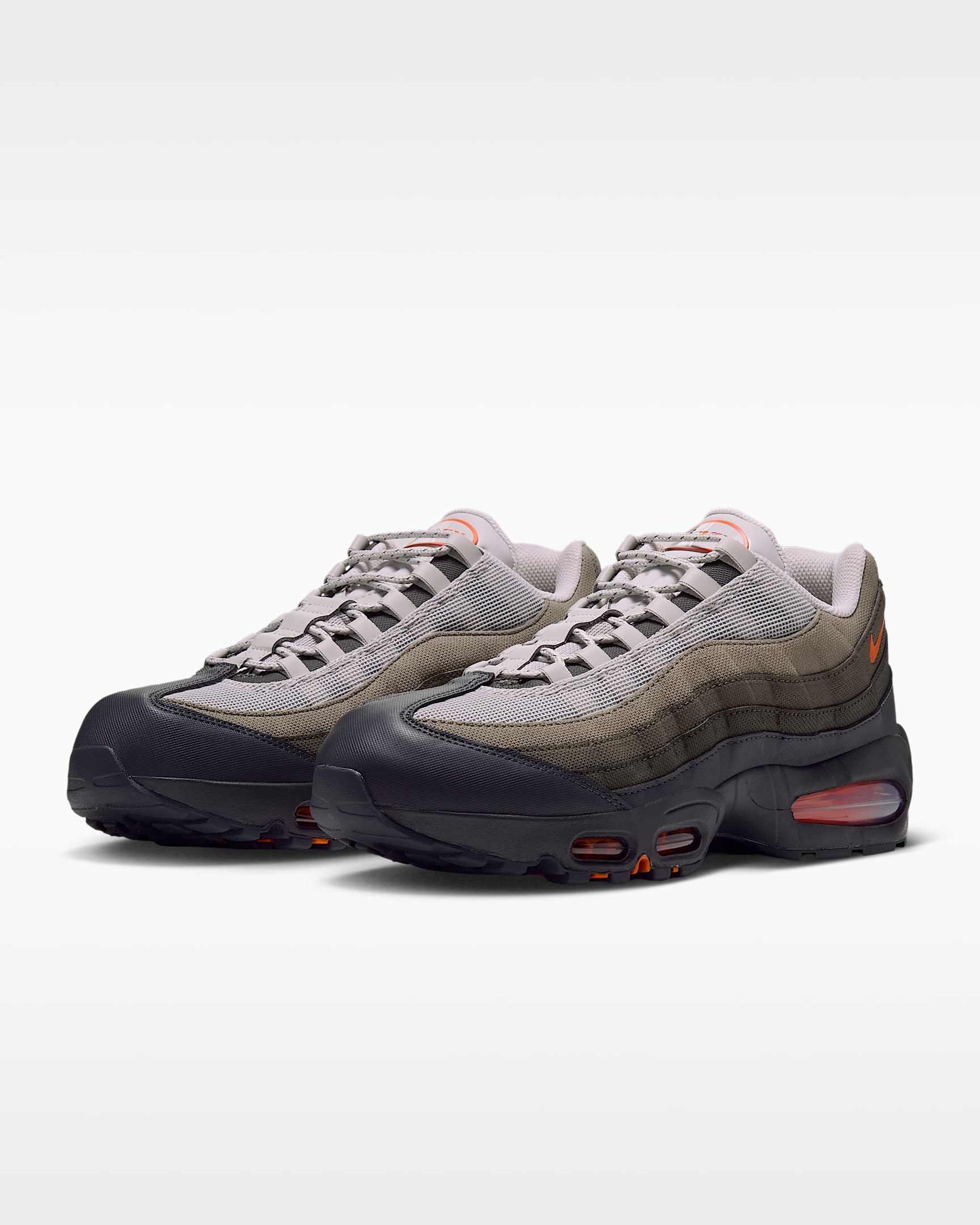 Nike Air Max 95 Big Bubble Men's Shoes - Light Bone/Anthracite/Dark Loden/Safety Orange
