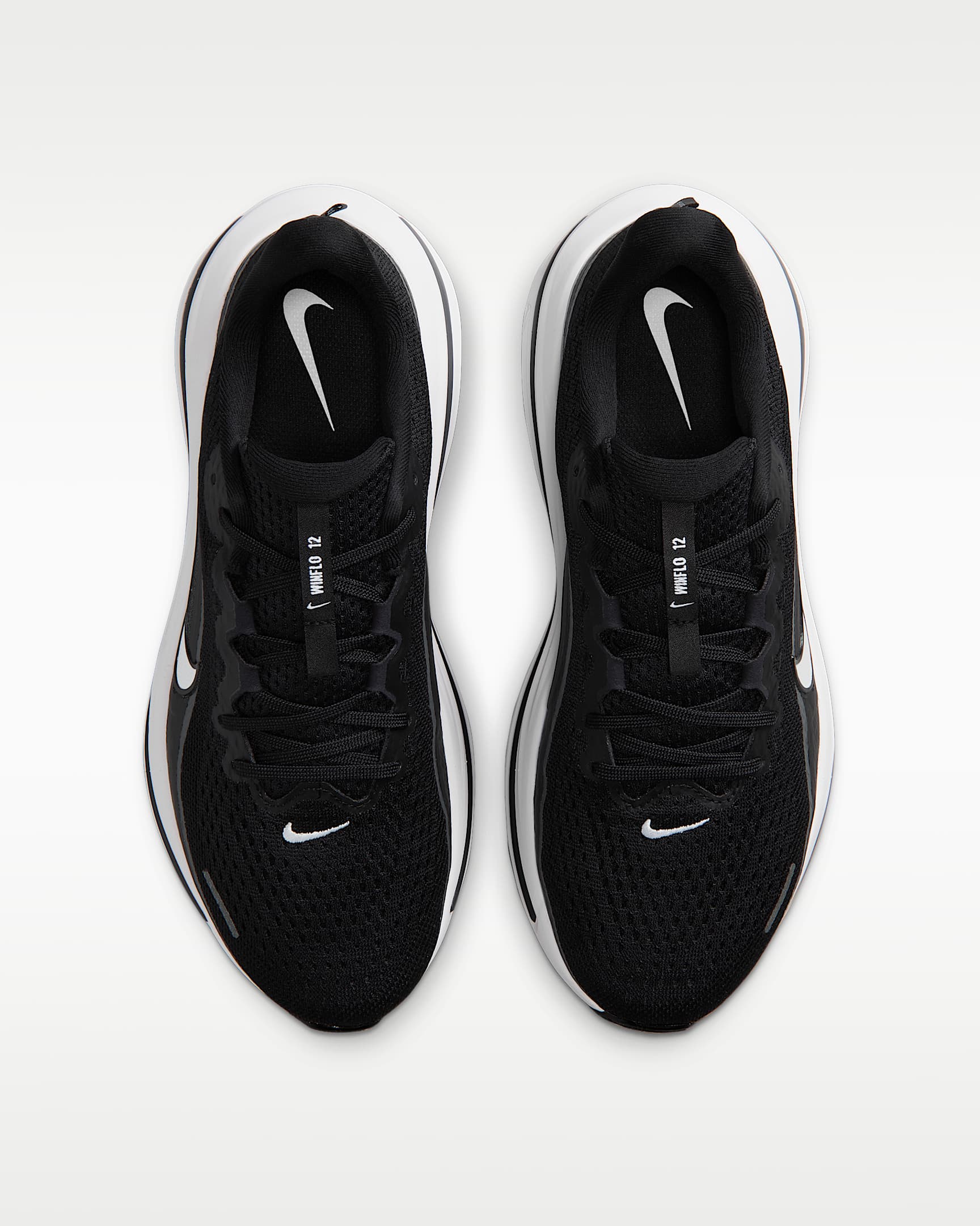 Nike Winflo 12 Straßenlaufschuh (Damen) - Schwarz/Dark Smoke Grey/Weiß