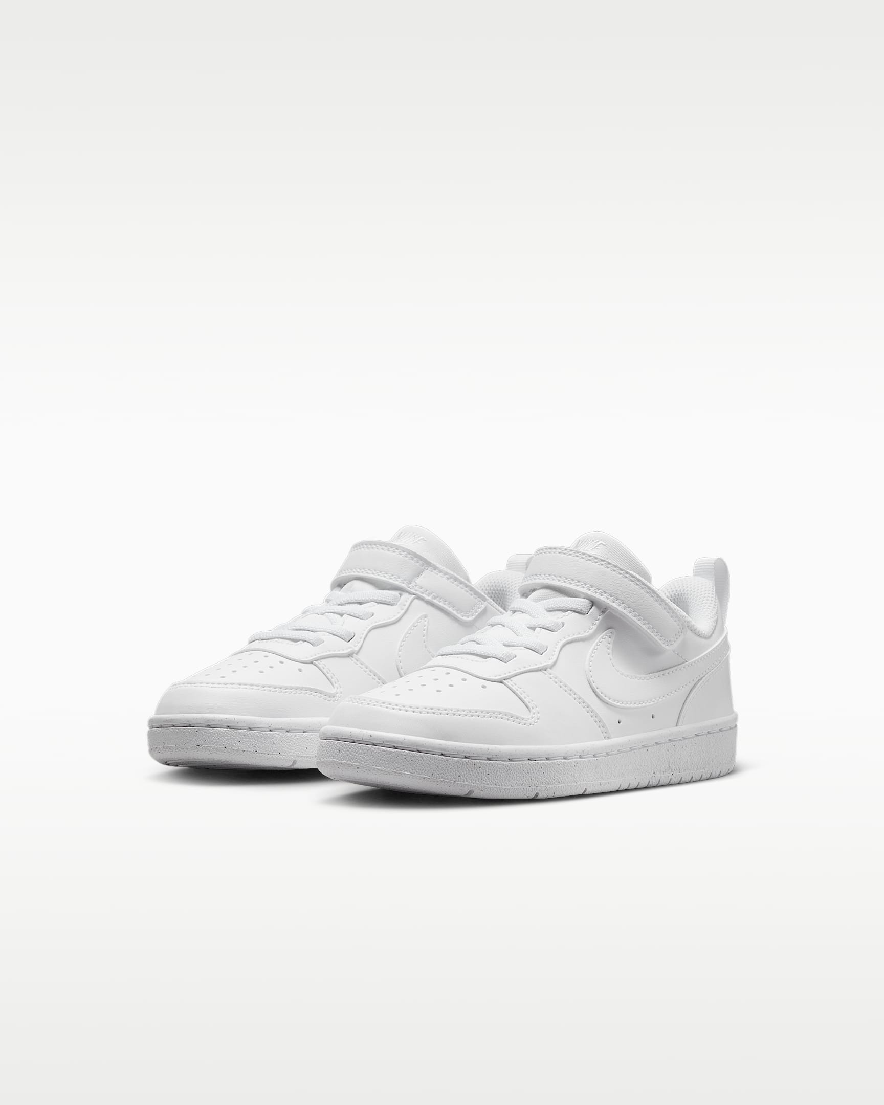 Nike Court Borough Low Recraft Younger Kids' Shoes - White/White/White