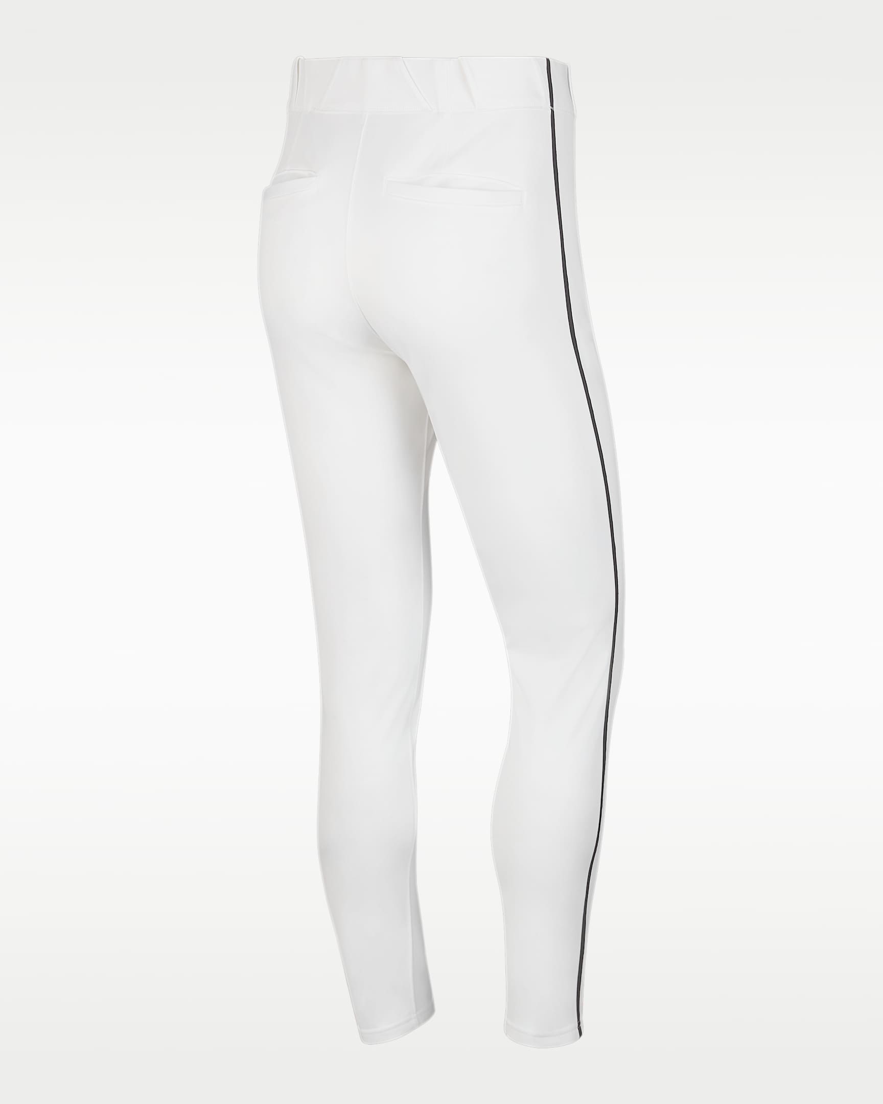 Nike Vapor Select Men's Piped Baseball Pants - White/Black/Black