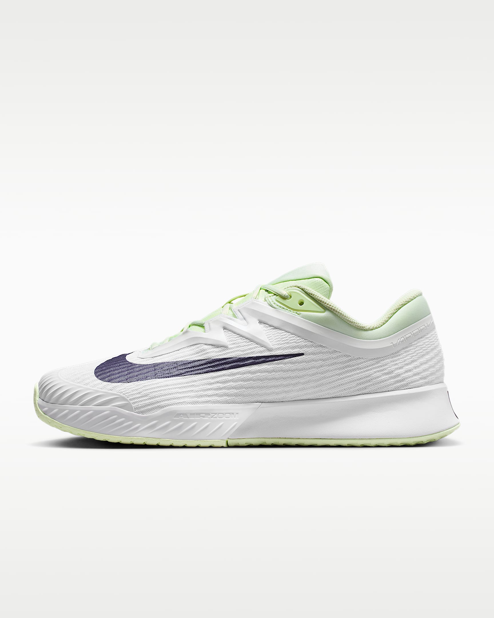 Nike Vapor Pro 3 Men's Hard Court Tennis Shoes - White/Volt Tint/Dark Raisin