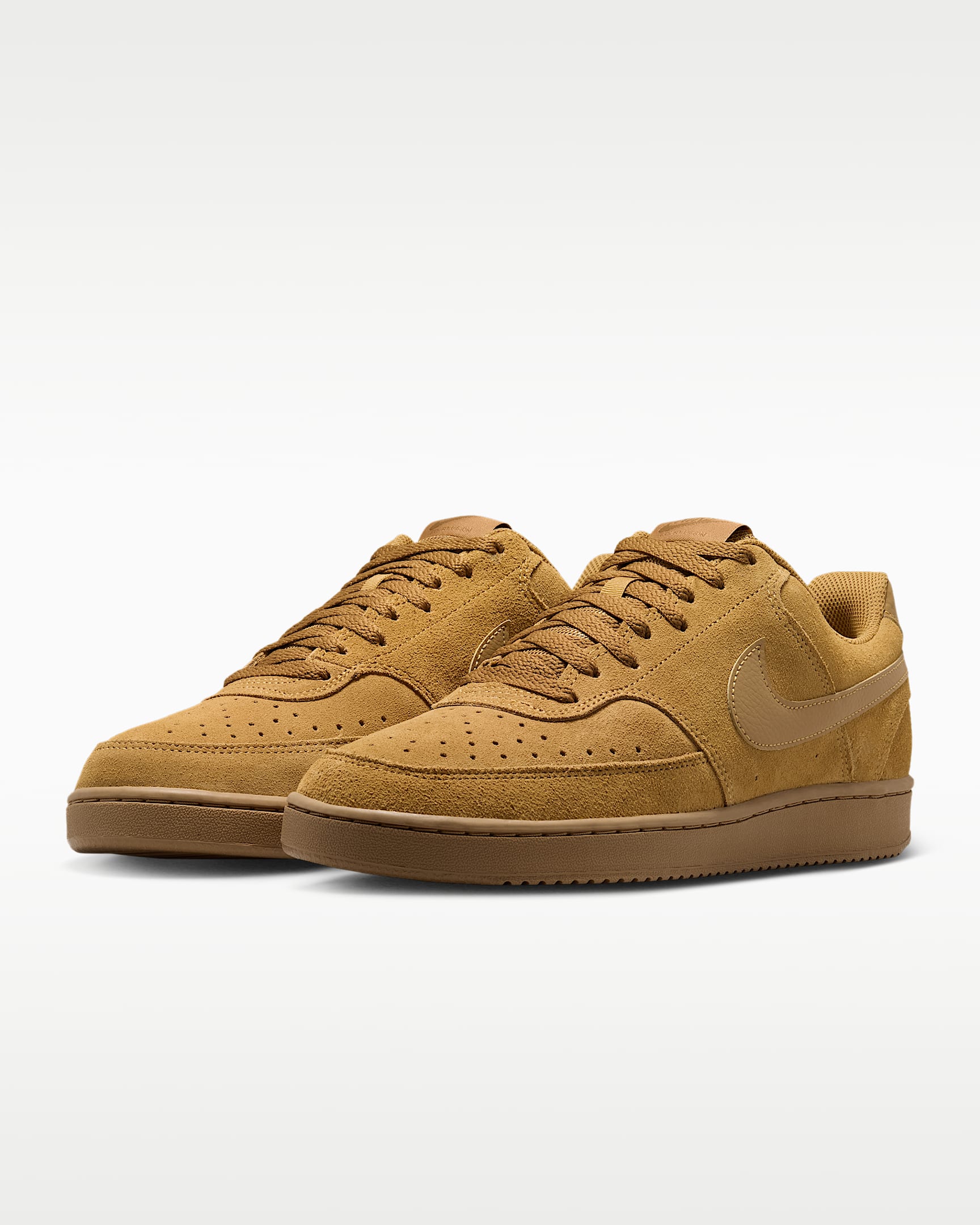 Chaussure Nike Court Vision Low Suede Premium pour homme - Wheat/Flax/Wheat