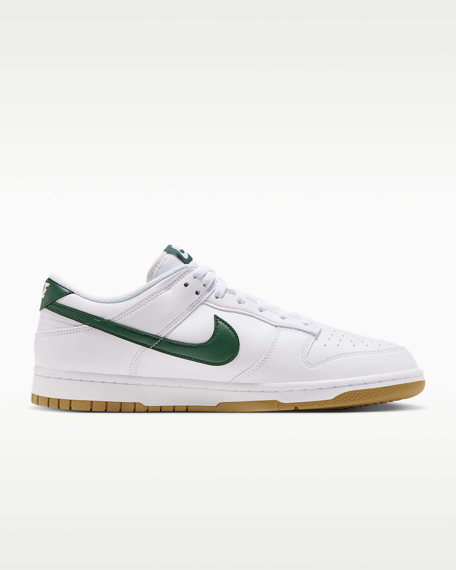 Nike Dunk Low Retro Men's Shoes - White/Gum Light Brown/Fir
