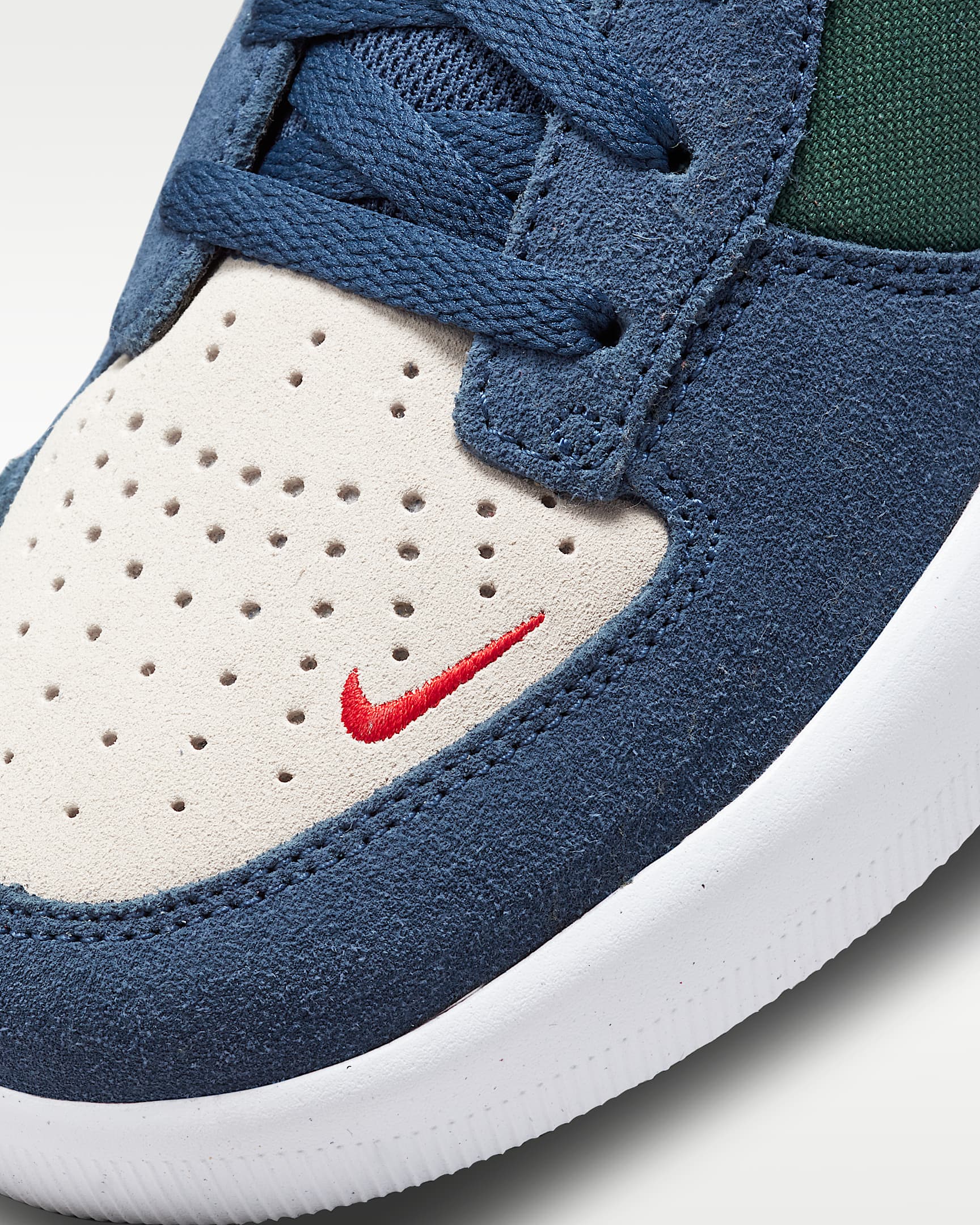 Nike SB Force 58 Skate Shoe - Navy/Noble Green/White/Summit White