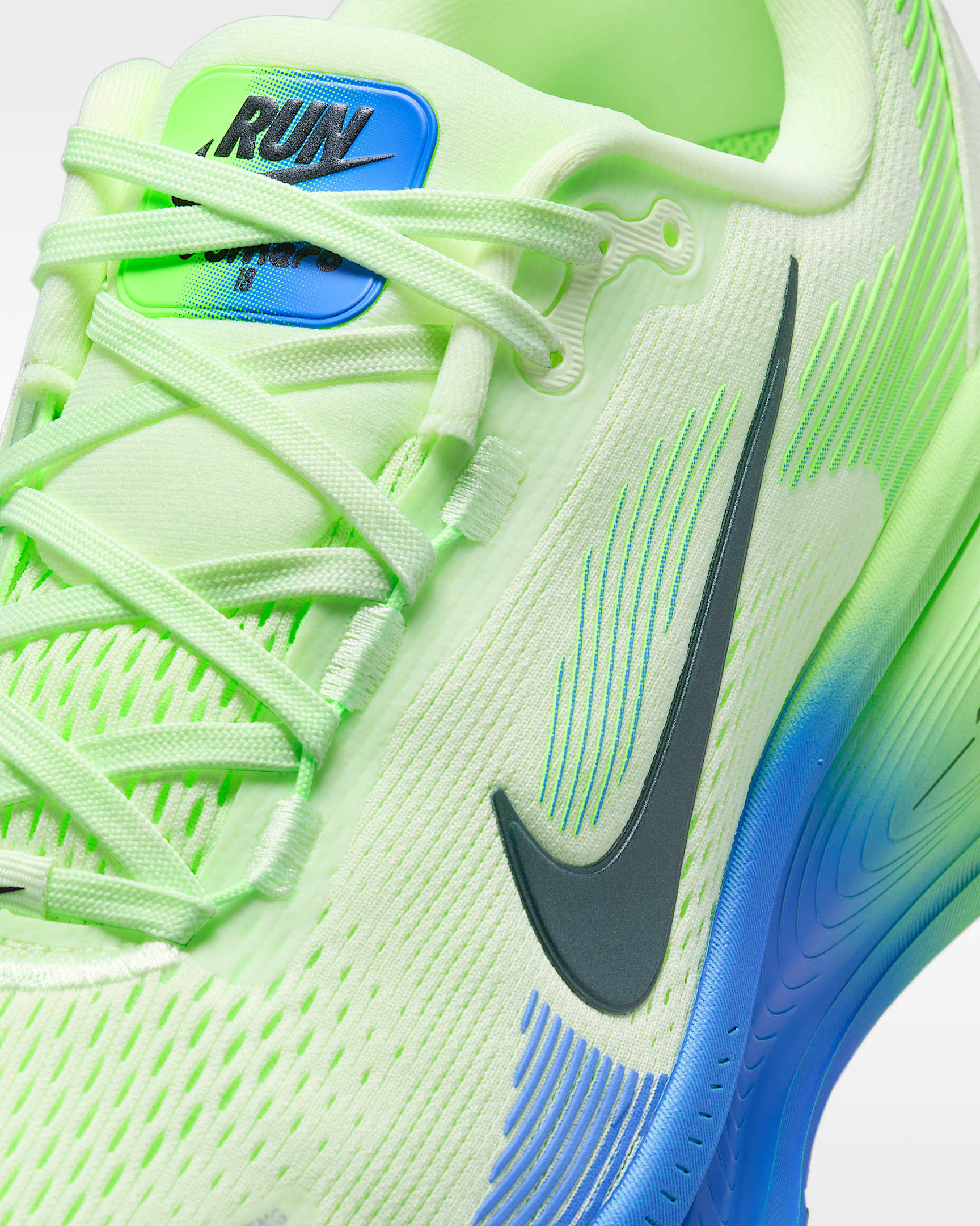 Nike Vomero 18 Men's Road Running Shoes - White/Volt Tint/Sapphire/Black Spruce