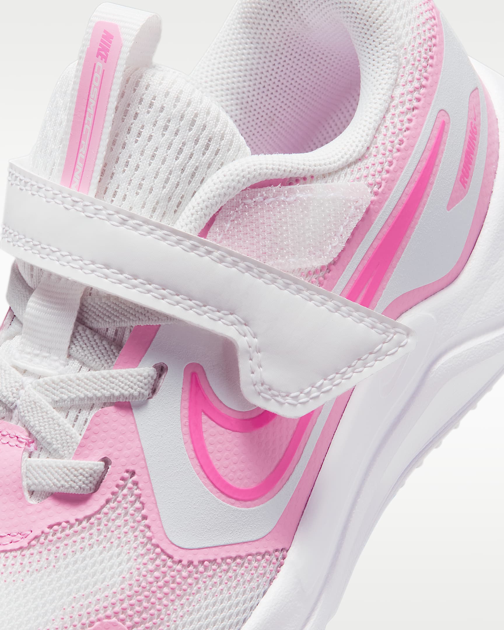 Tenis para niños de preescolar Nike Cosmic Runner - Blanco cumbre/Rosa amanecer/Polvo fotón/Rosa alegre