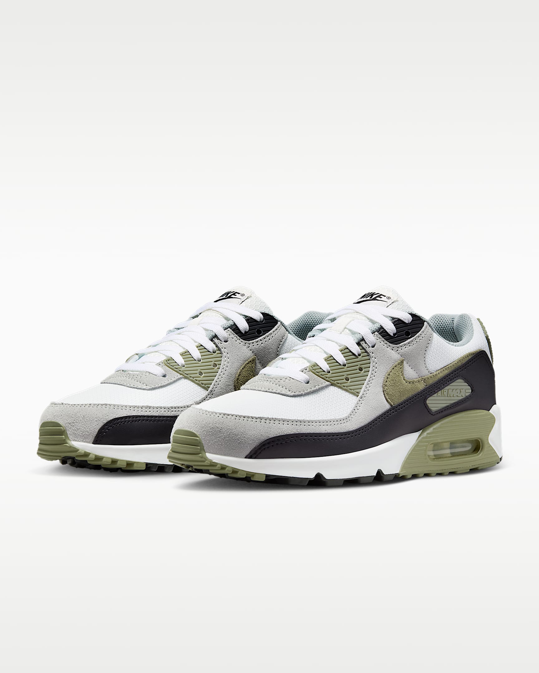 Nike Air Max 90 Men's Shoes - Summit White/Light Pumice/Black/Silver Sage