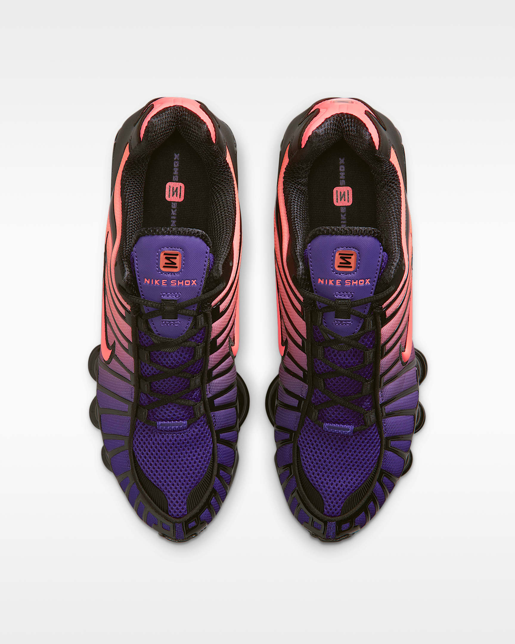 รองเท้าผู้ชาย Nike Shox TL - Court Purple/ดำ/Metallic Silver/Hot Lava