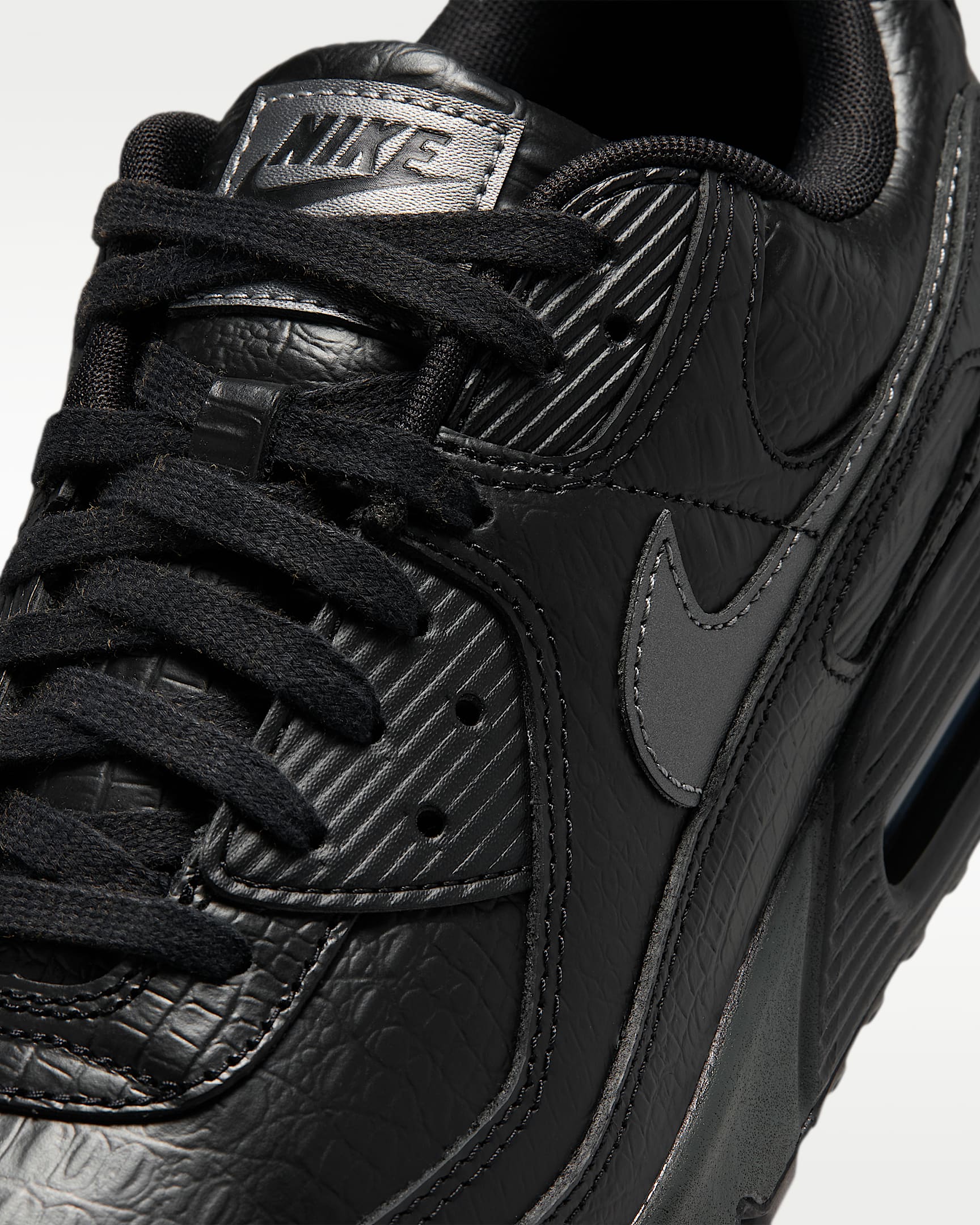 Nike Air Max 90 Premium Men's Shoes - Black/Anthracite/Metallic Dark Grey