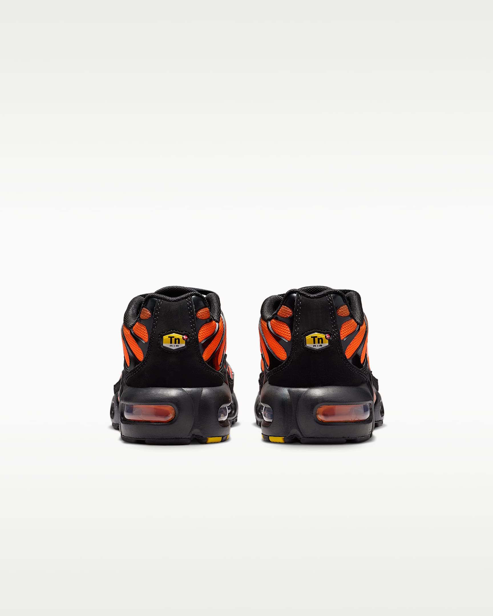 Nike Air Max Plus Big Kids' Shoes - Black/Black/Total Orange