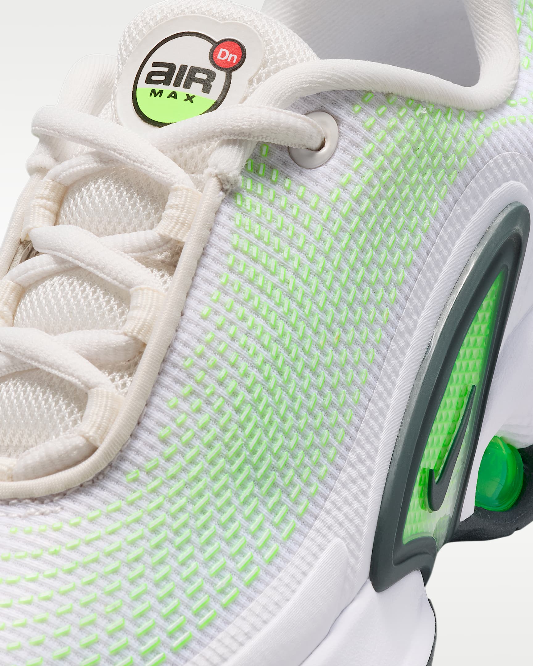 Tenis para niños grandes Nike Air Max Dn - Tinte platino/Verde strike/Blanco/Alga
