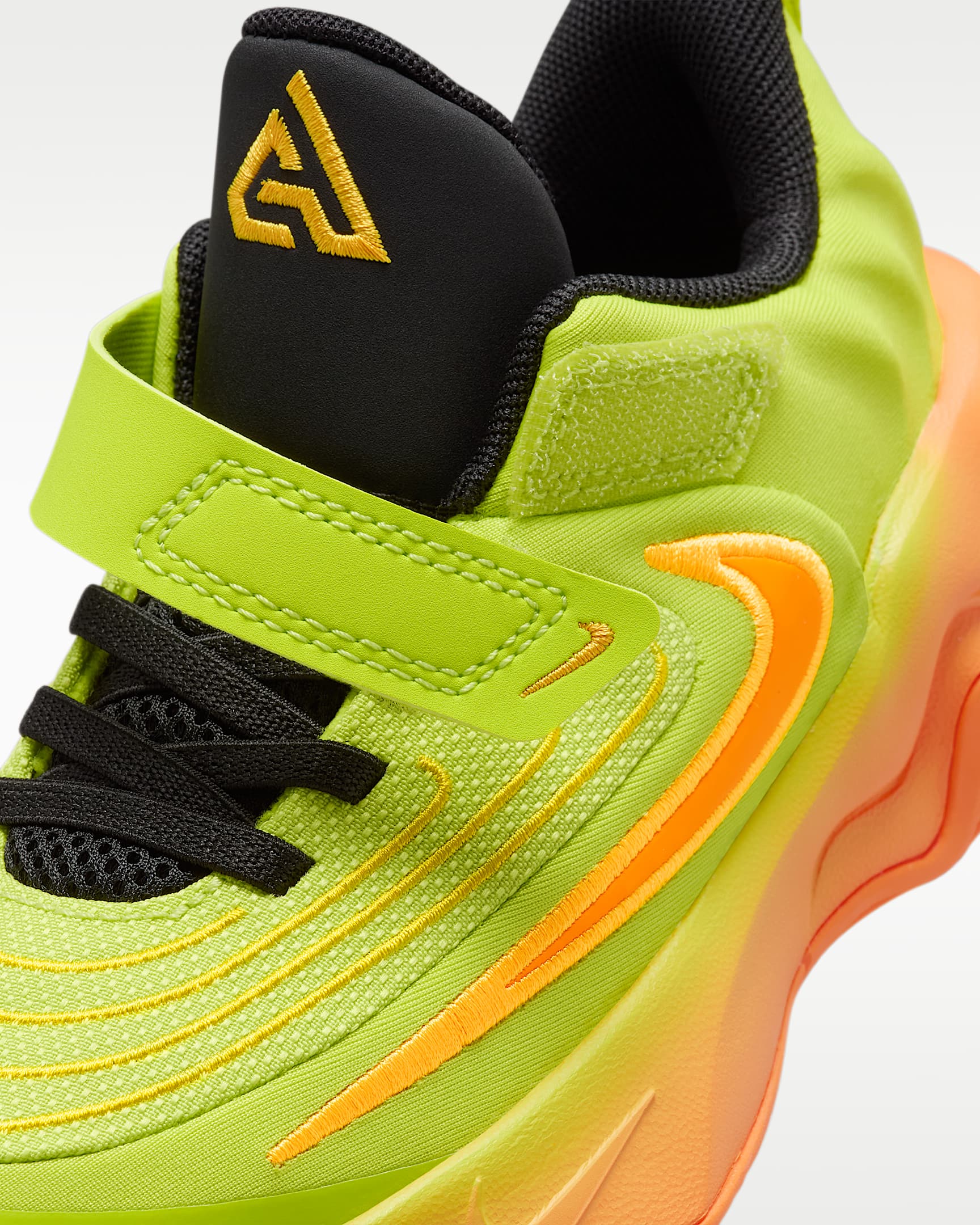Giannis Immortality 4 Little Kids' Shoes - Cyber/Sundial/Lightning/Bright Mandarin