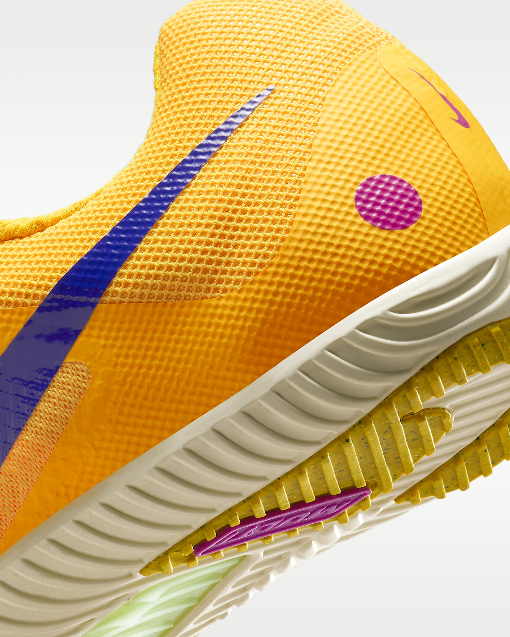 Chaussures à pointes d'athlétisme multi-événements Nike Zoom Rival Multi - Citron Pulse/Volt Glow/Hyper Violet/Indigo Burst