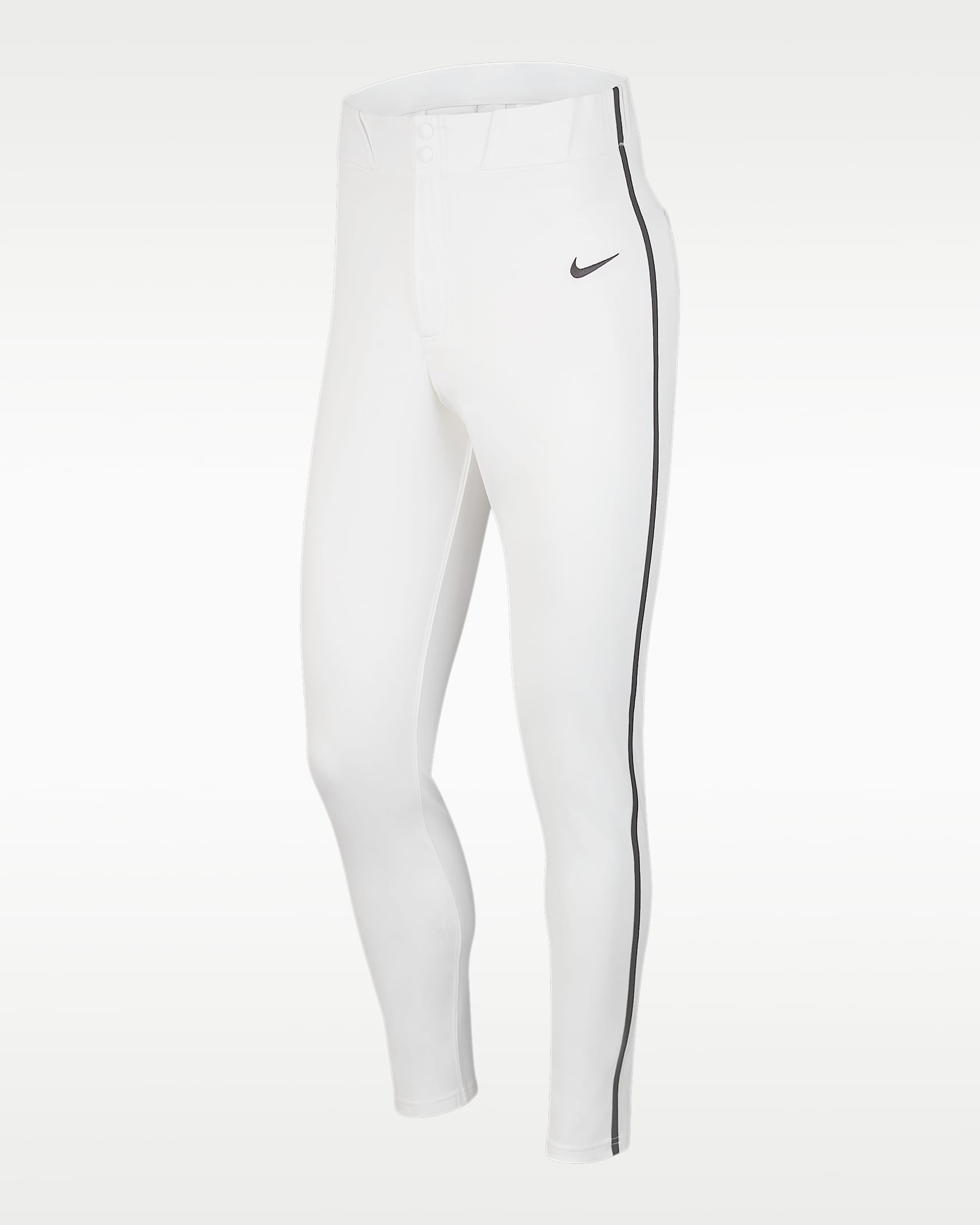 Nike Vapor Select Men's Piped Baseball Pants - White/Black/Black