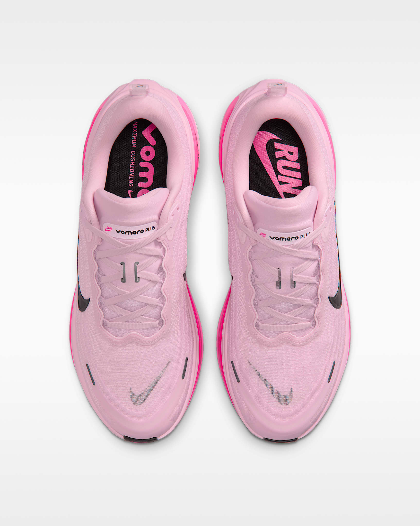 Nike Vomero Plus Men's Road Running Shoes - Pink Foam/Hyper Pink/Pink Beam/Black