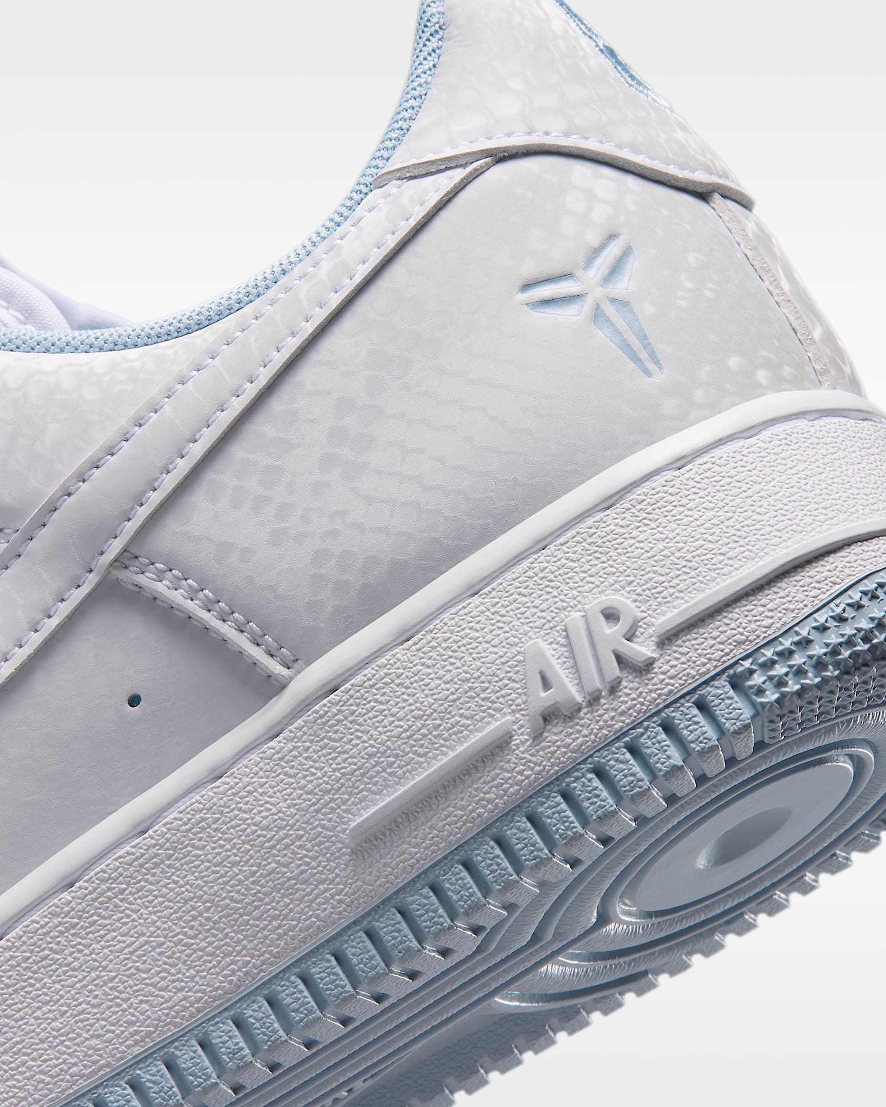 Kobe Air Force 1 Low Men's Shoes - White/Armoury Blue