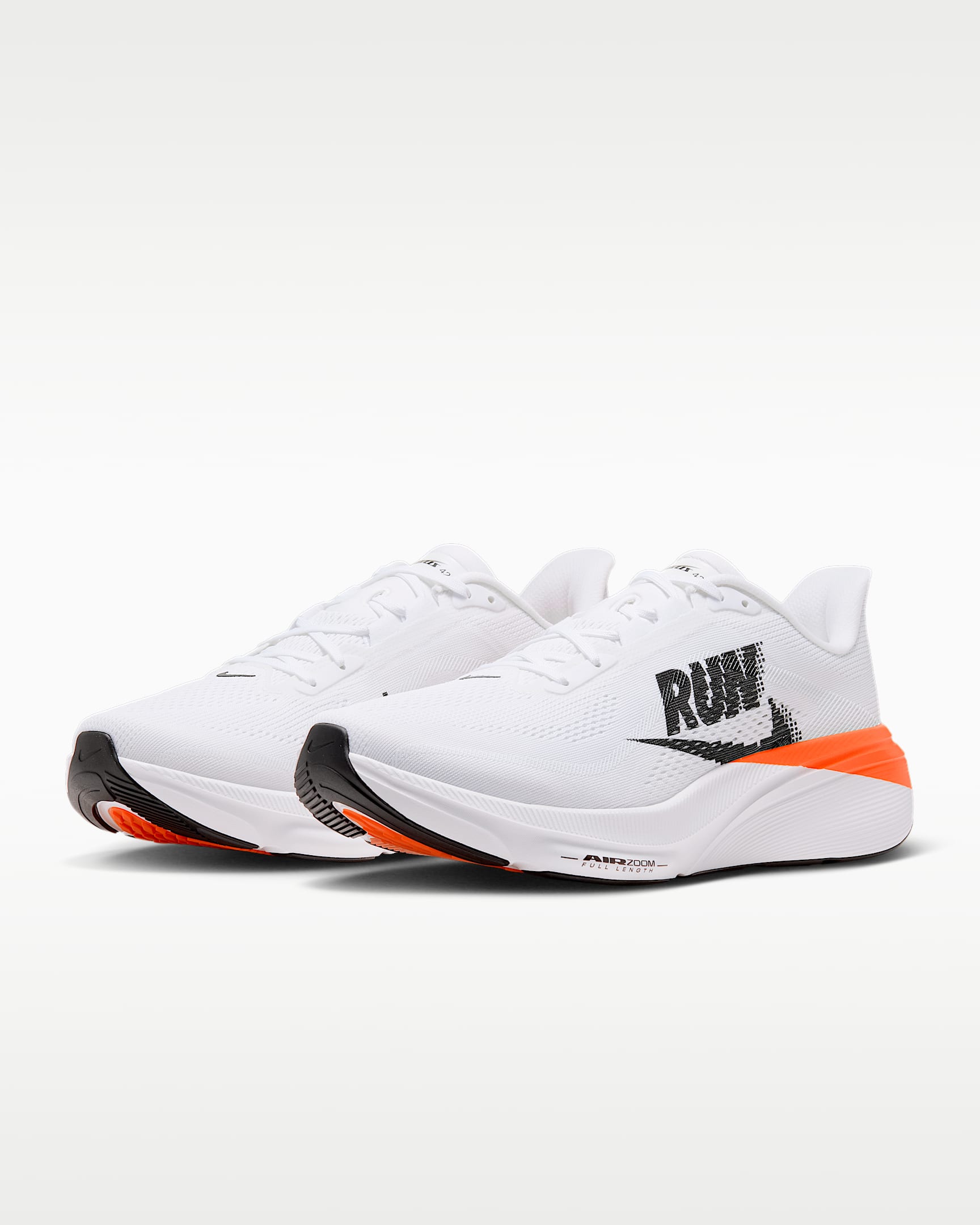Nike Pegasus 42 Men's Road-Running Shoes - White/White/Total Orange/Black