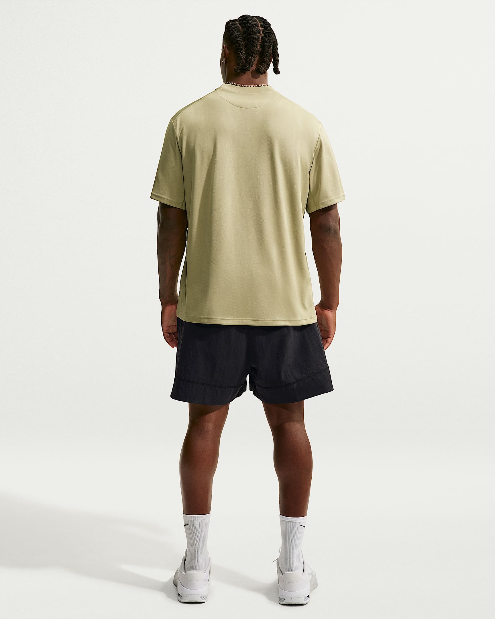 Shorts de tejido Woven Dri-FIT Nike N.A.C. para hombre - Negro/Negro