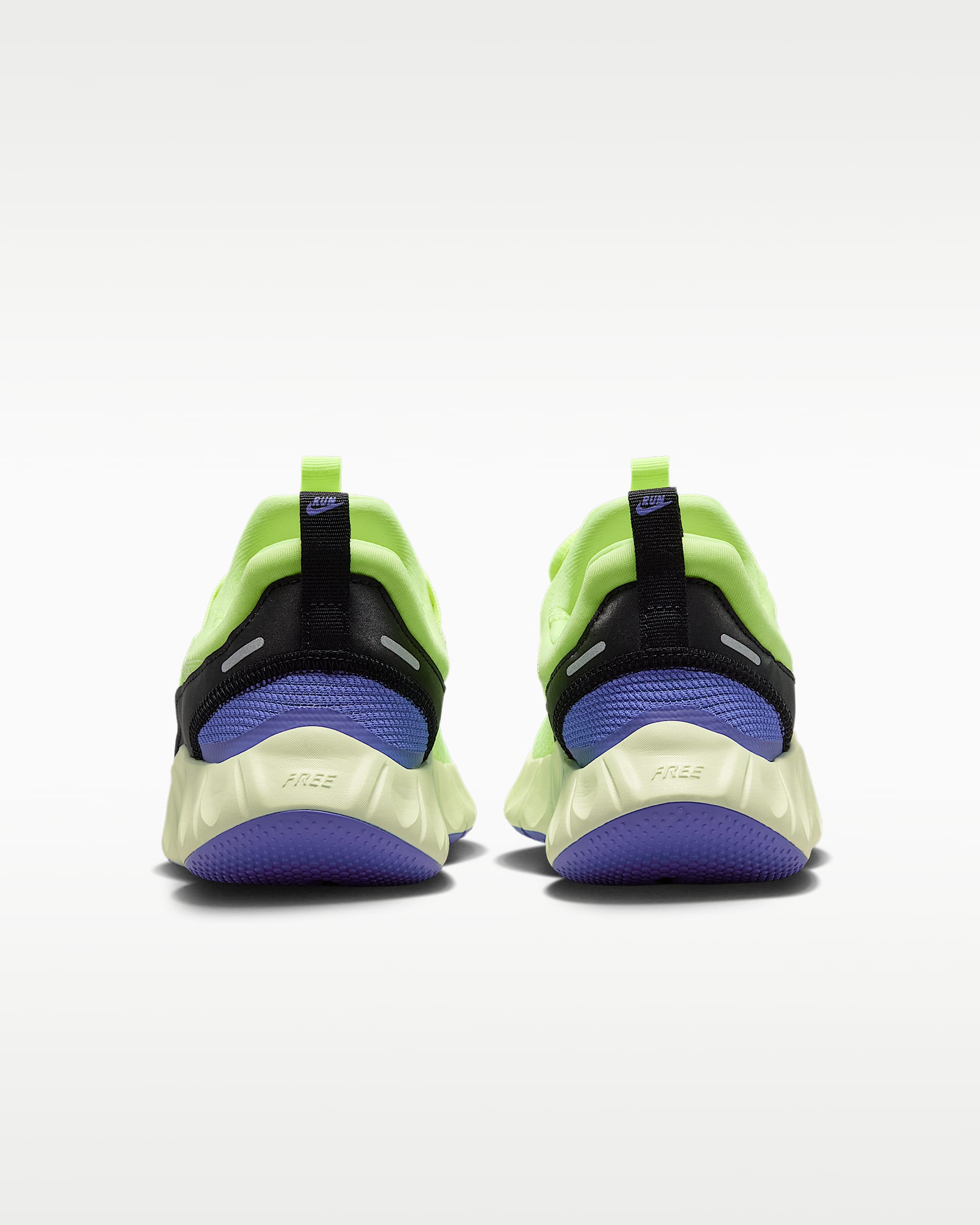 Nike Free Ride Older Kids' Running Shoes - Volt Ice/Lapis/Volt Tint/Black