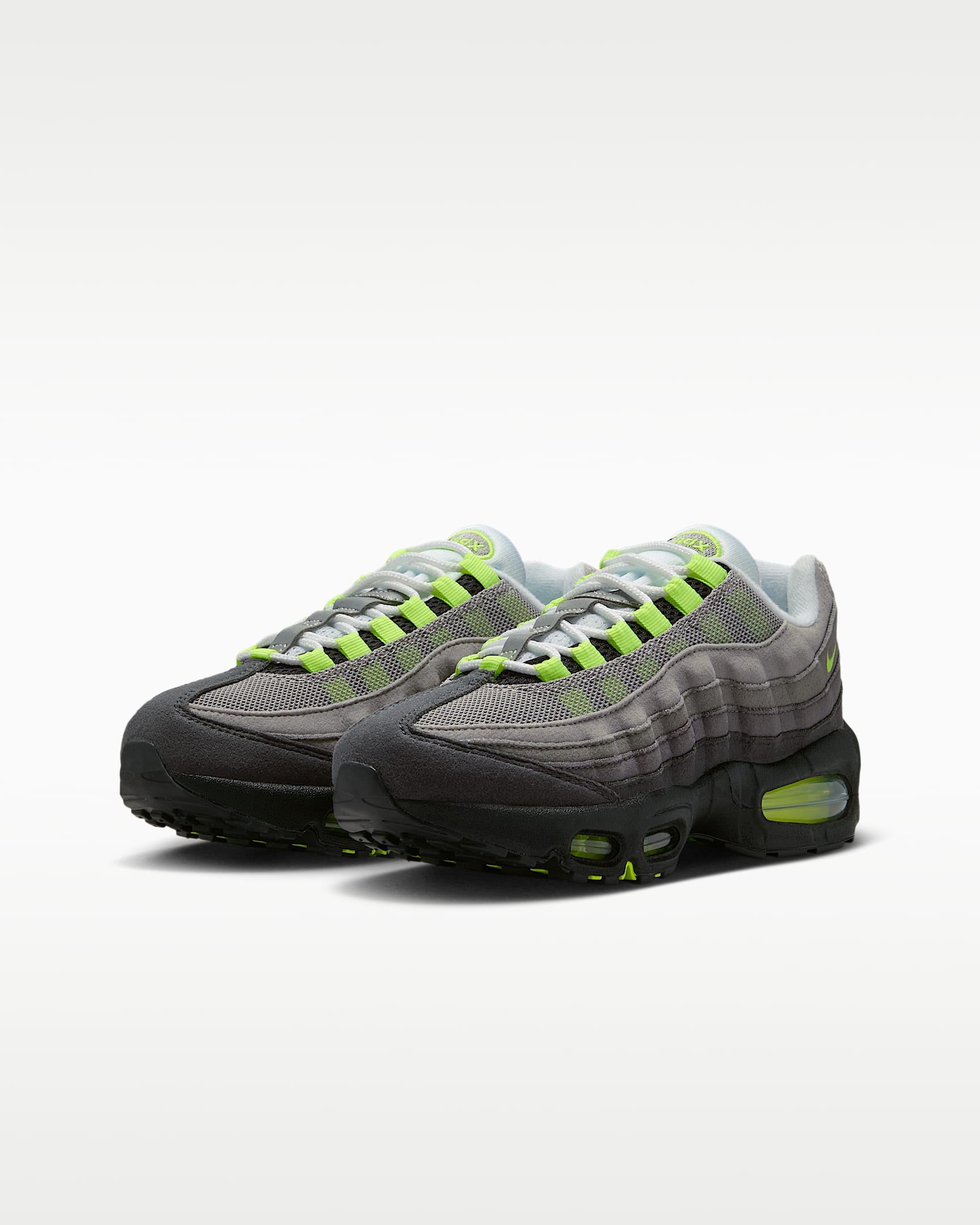 Nike Air Max 95 Big Bubble Older Kids' Shoes - Black/Anthracite/Light Graphite/Neon Yellow