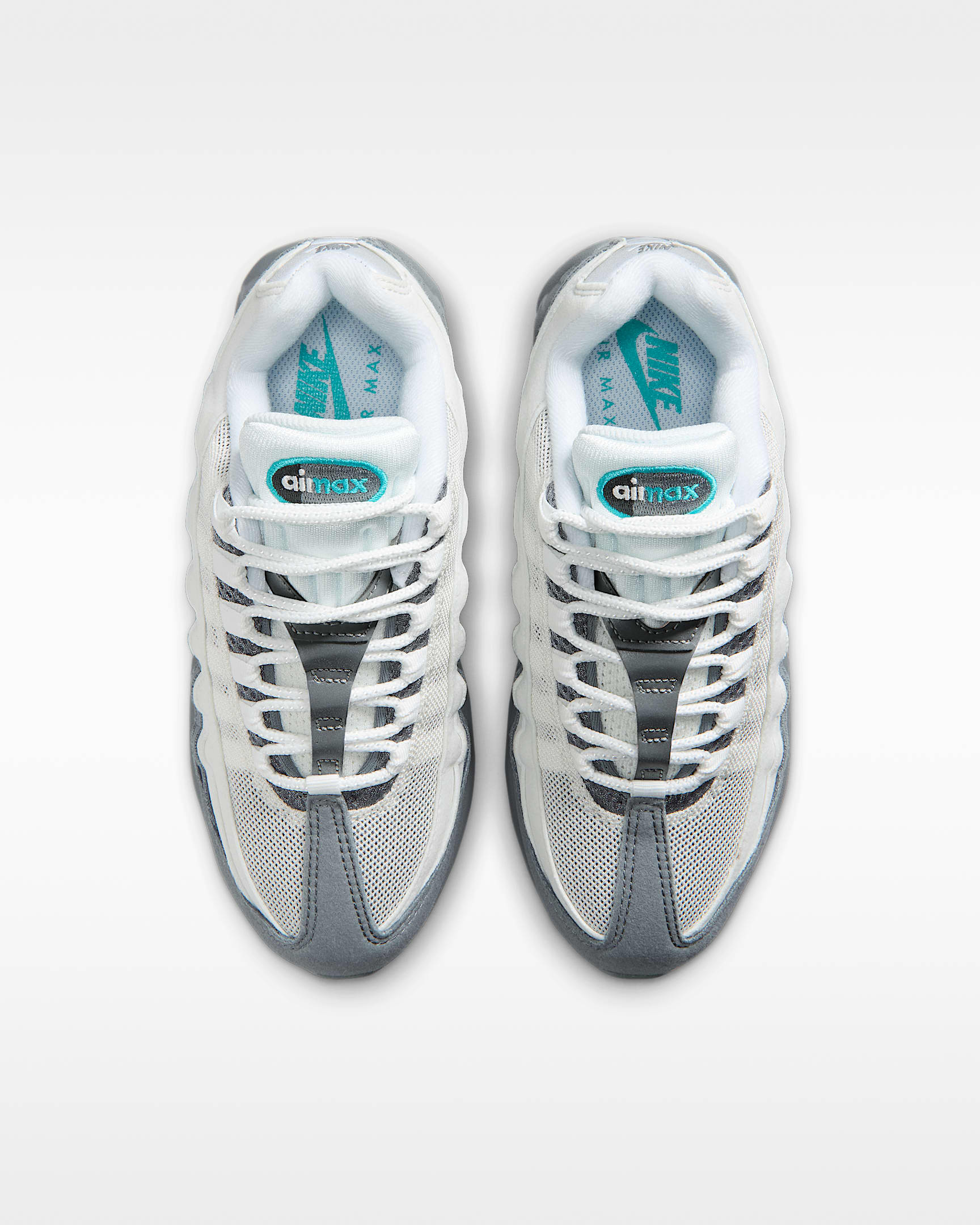 Nike Air Max 95 Big Bubble Older Kids' Shoes - Summit White/Smoke Grey/Dark Smoke Grey/Dusty Cactus