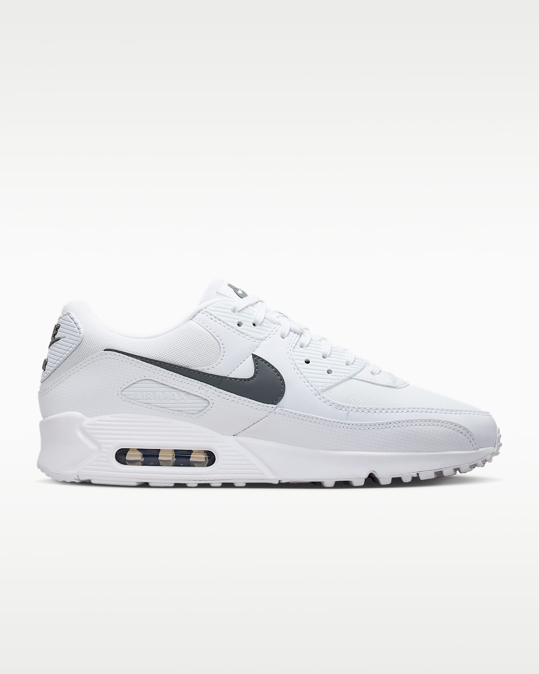 Nike Air Max 90 Men's Shoes - White/White/Smoke Grey