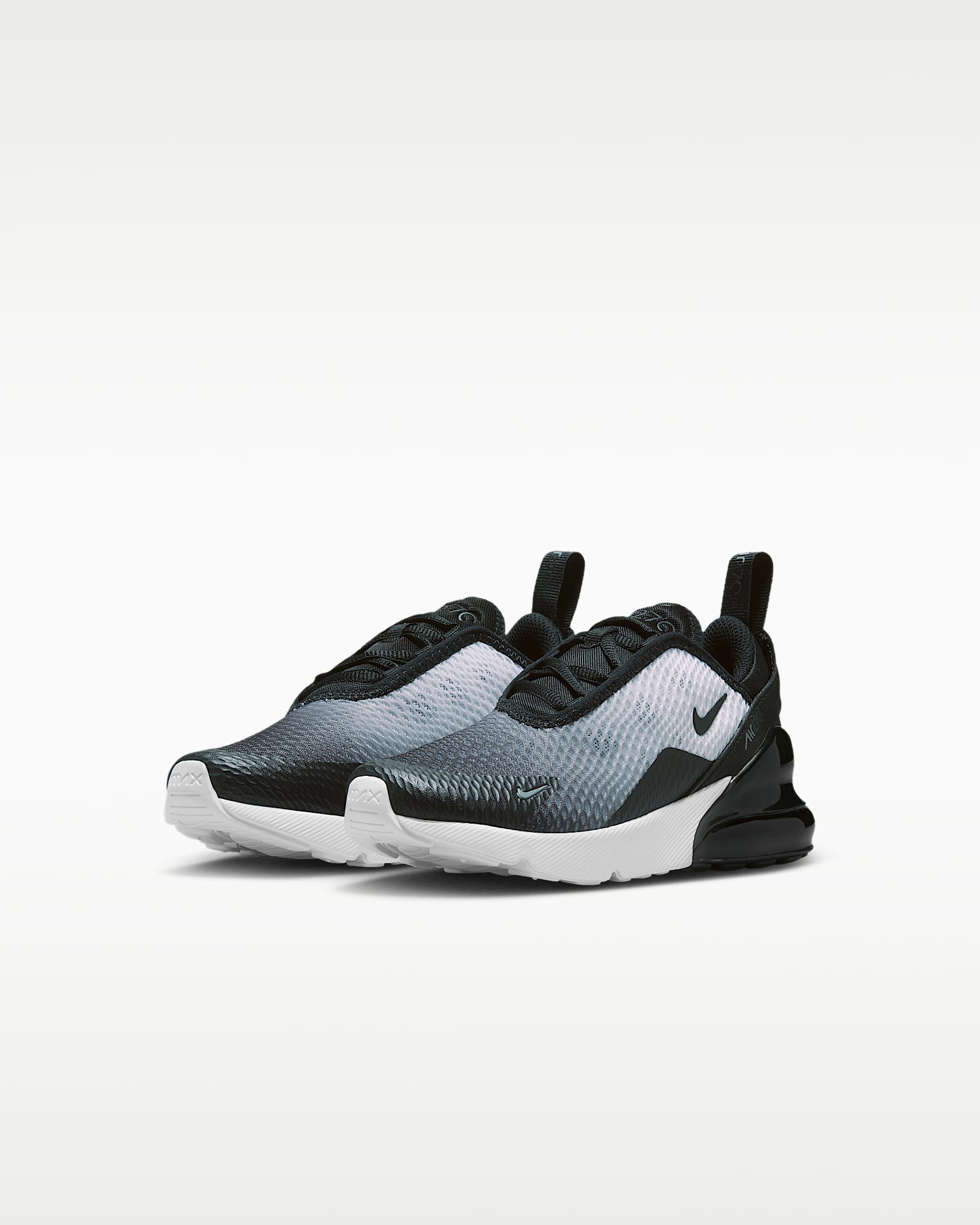 Nike Air Max 270 Younger Kids' Shoes - Black/White/Cool Grey/Black