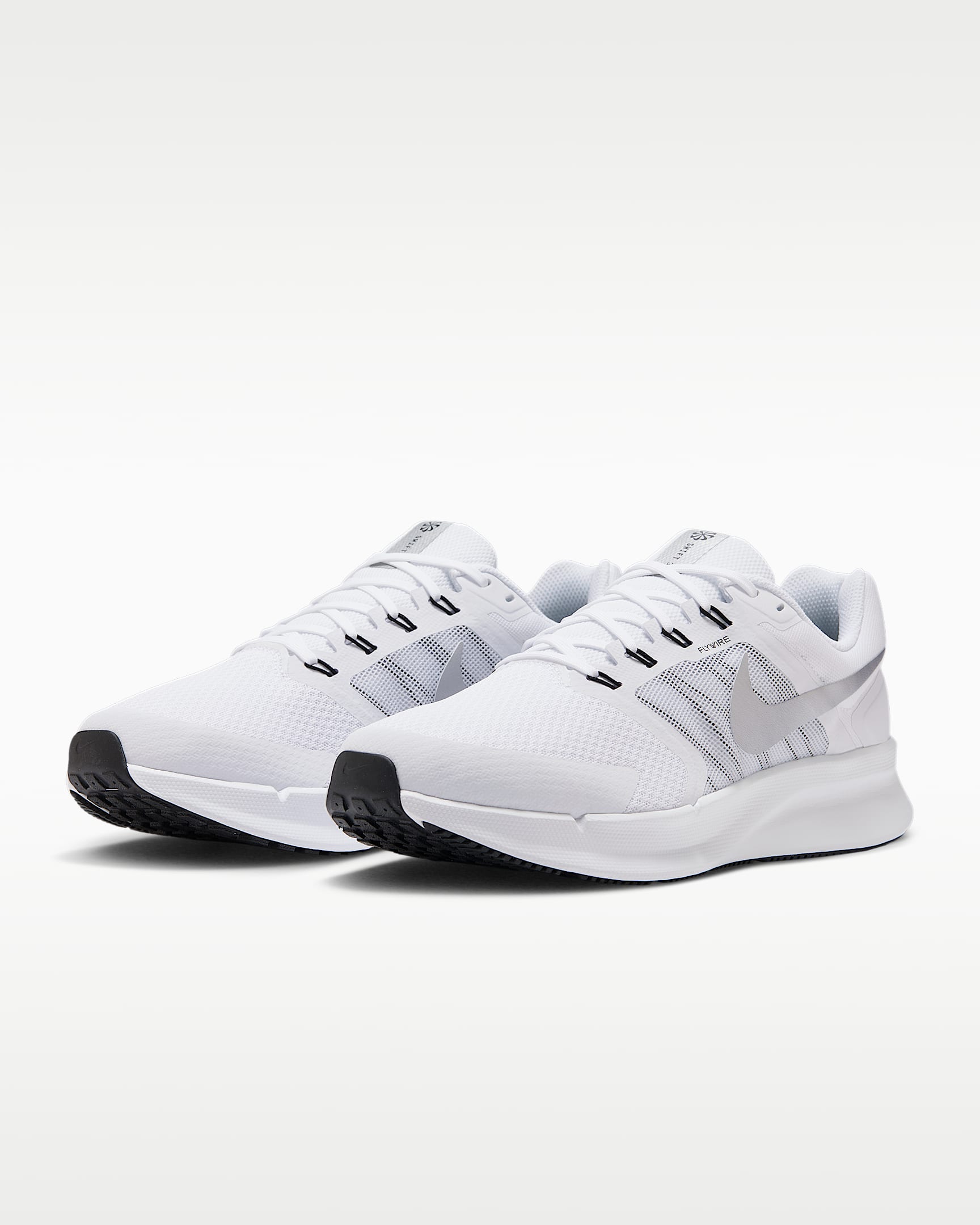 Nike Run Swift 3 Men's Road Running Shoes - White/Football Grey/Black/Metallic Silver